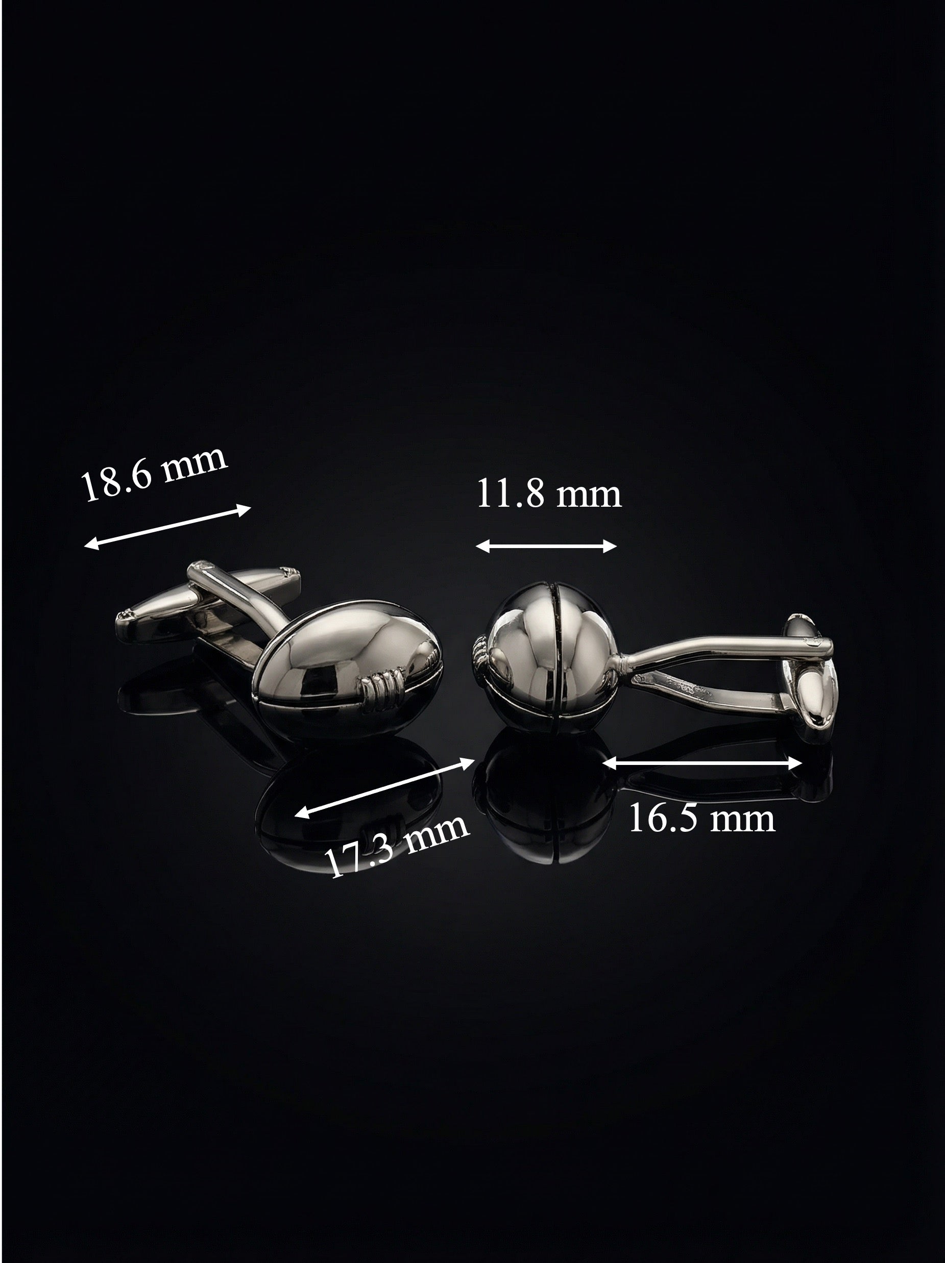 Rugby Ball Cufflinks