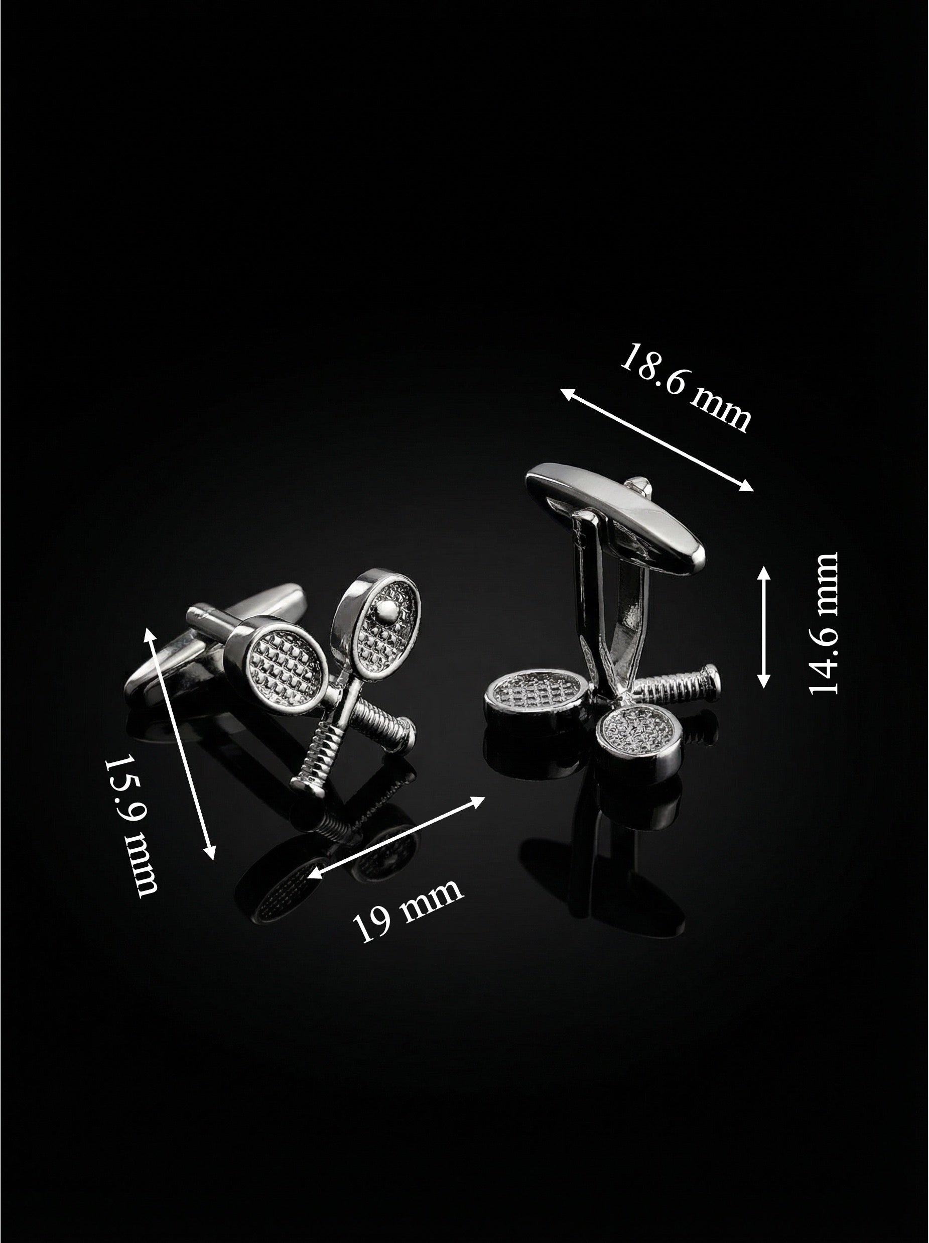 Tennis Racket Cufflinks