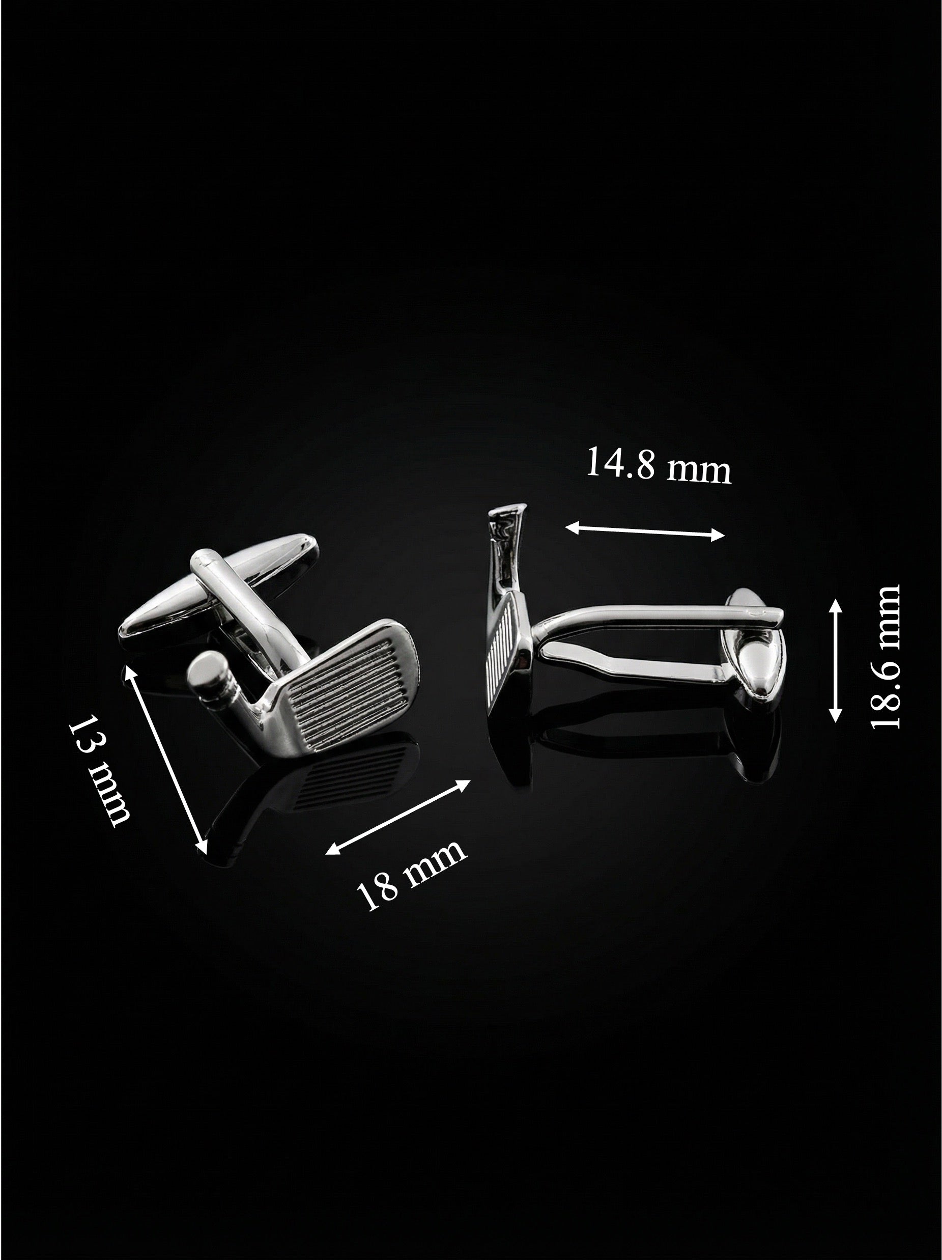 Golf Club Head Cufflinks
