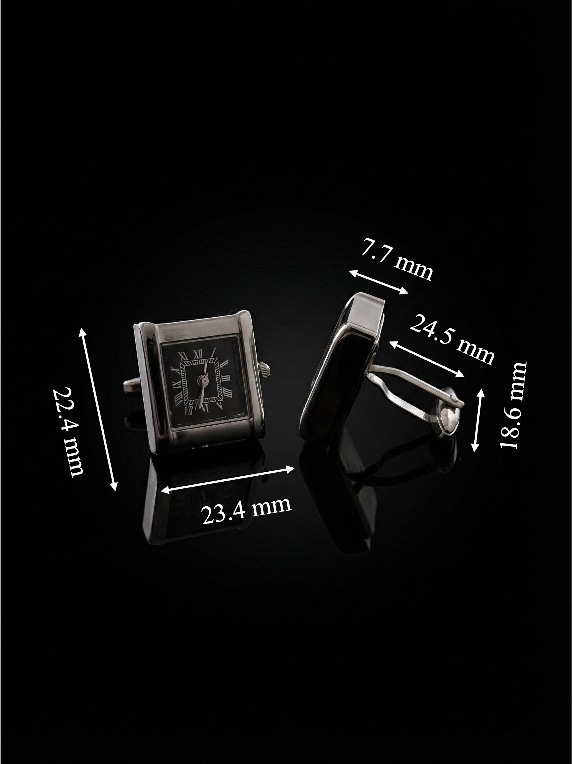 Roman Square Watch Cufflinks