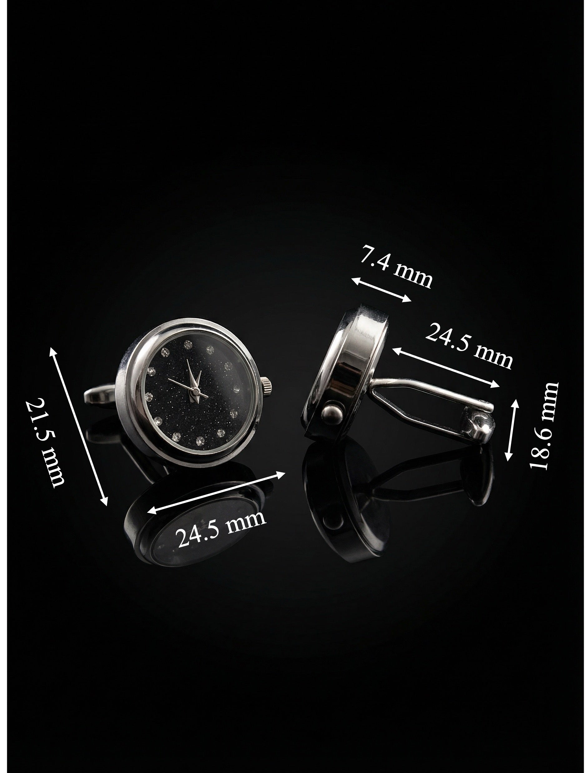 Midnight Glitter Cufflinks