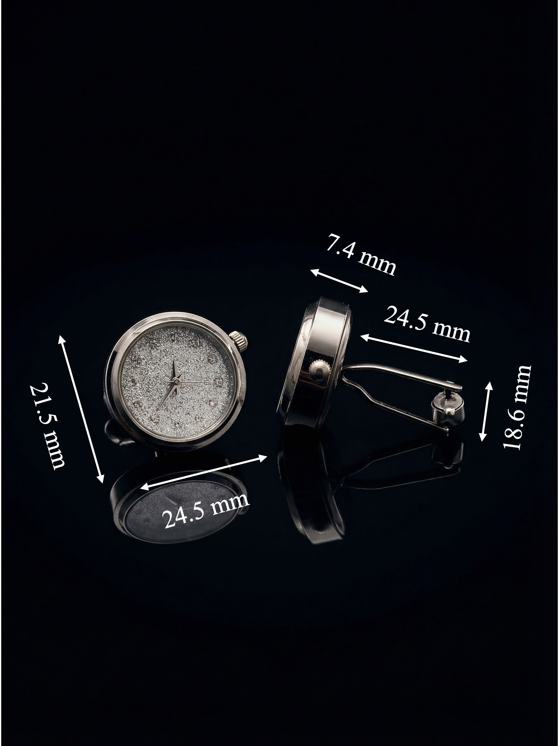 Glitter Watch Cufflinks