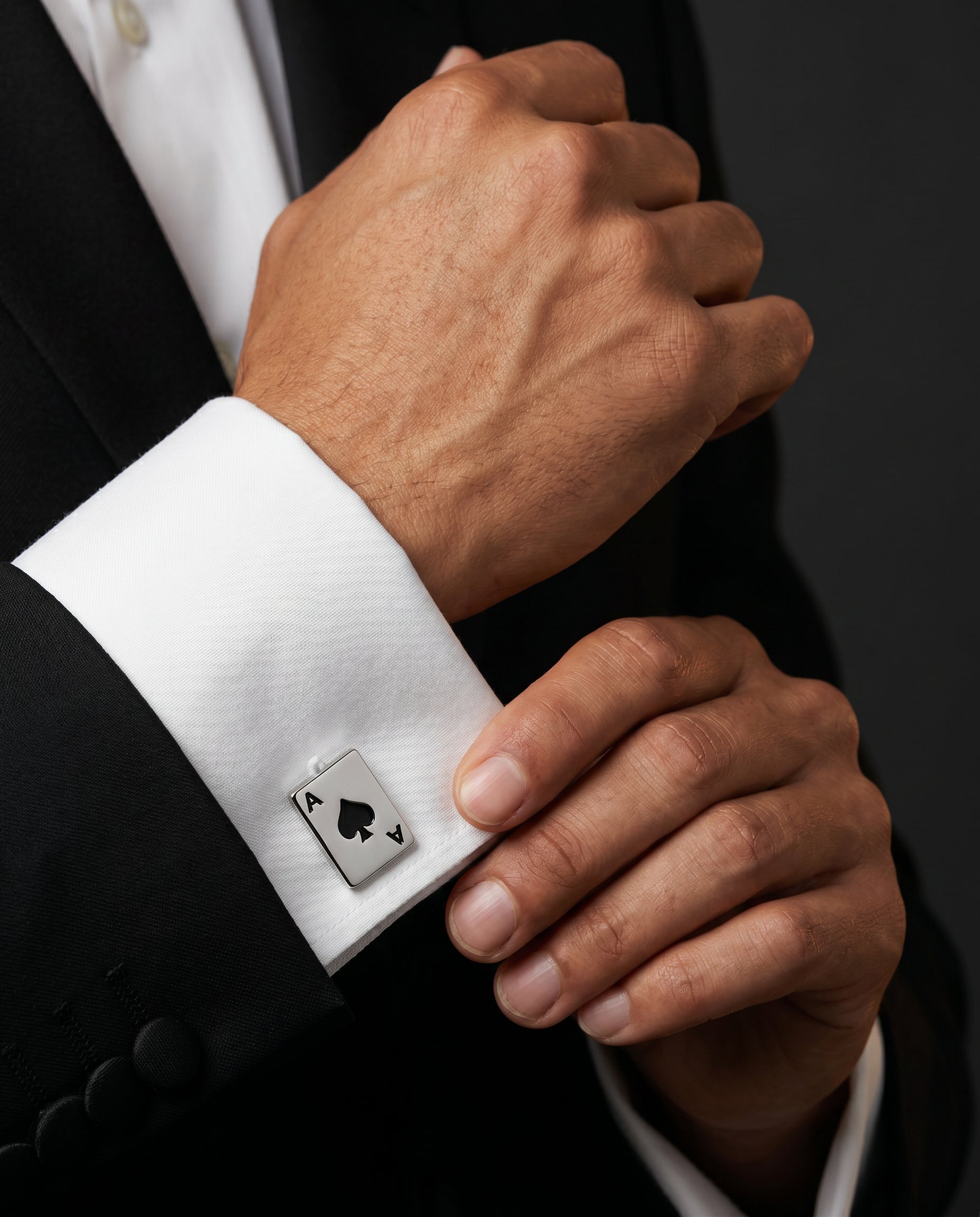 Ace Card Cufflinks by Tivaaro