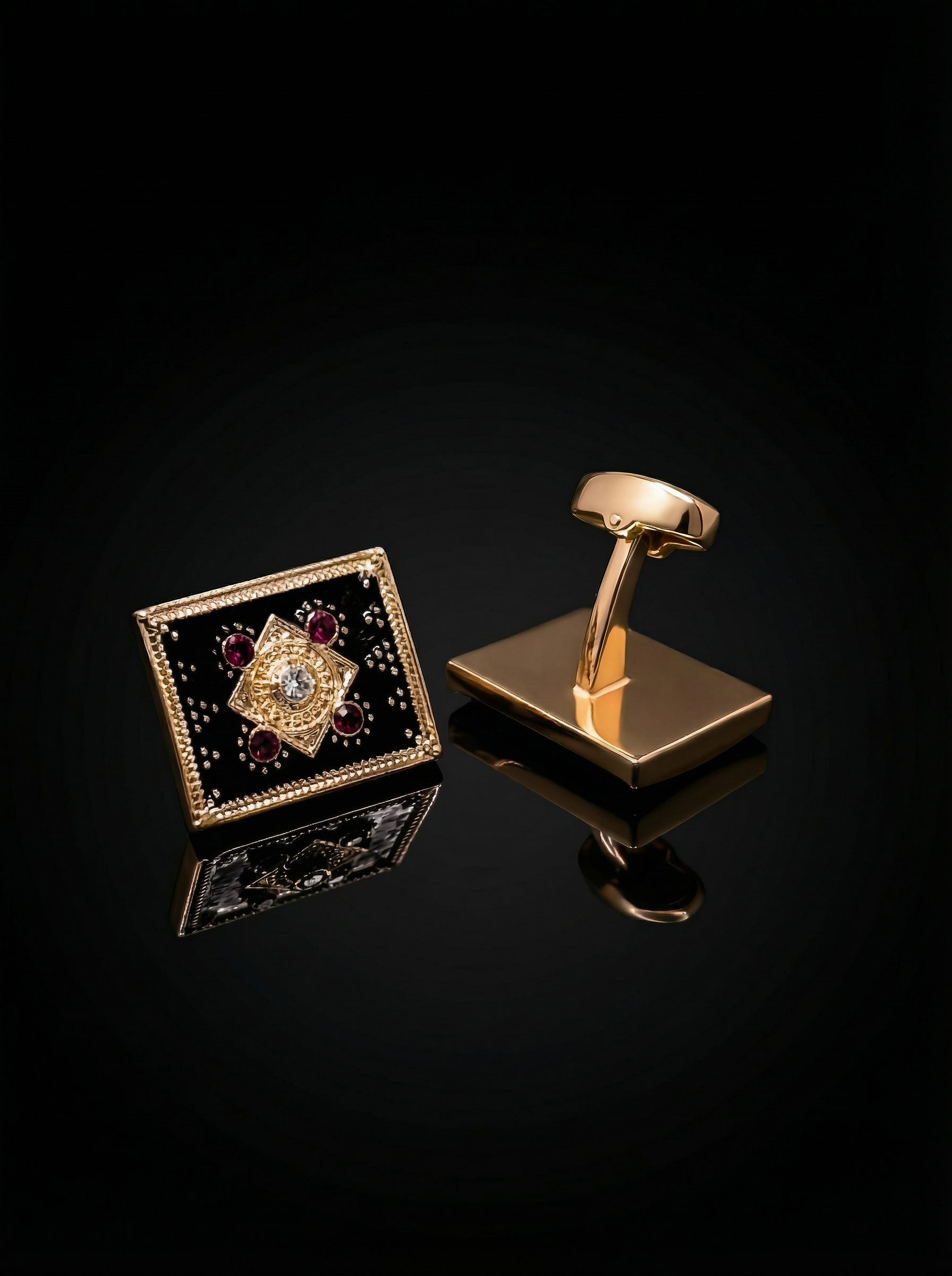 Antique Gold Tone Cufflinks Tivaaro