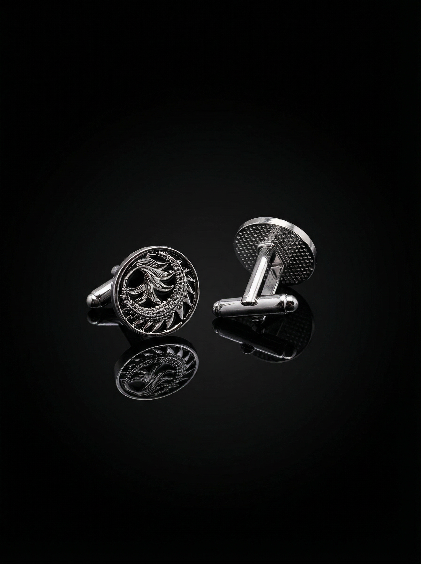 Artistic Spiral Cufflinks Tivaaro