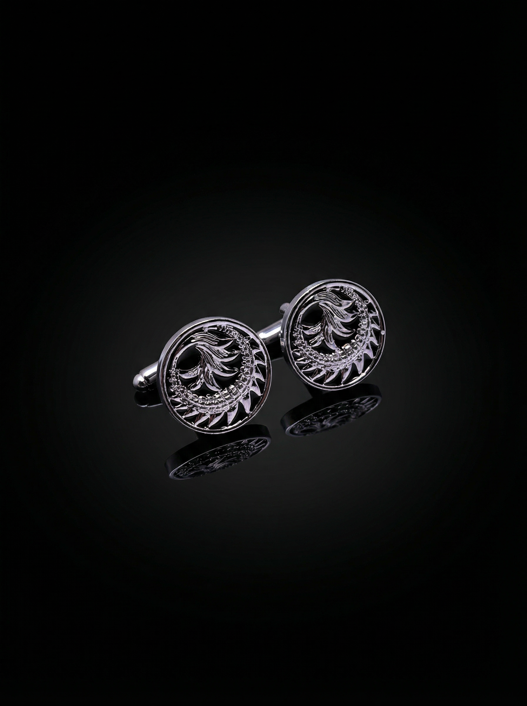 Artistic Spiral Cufflinks Tivaaro