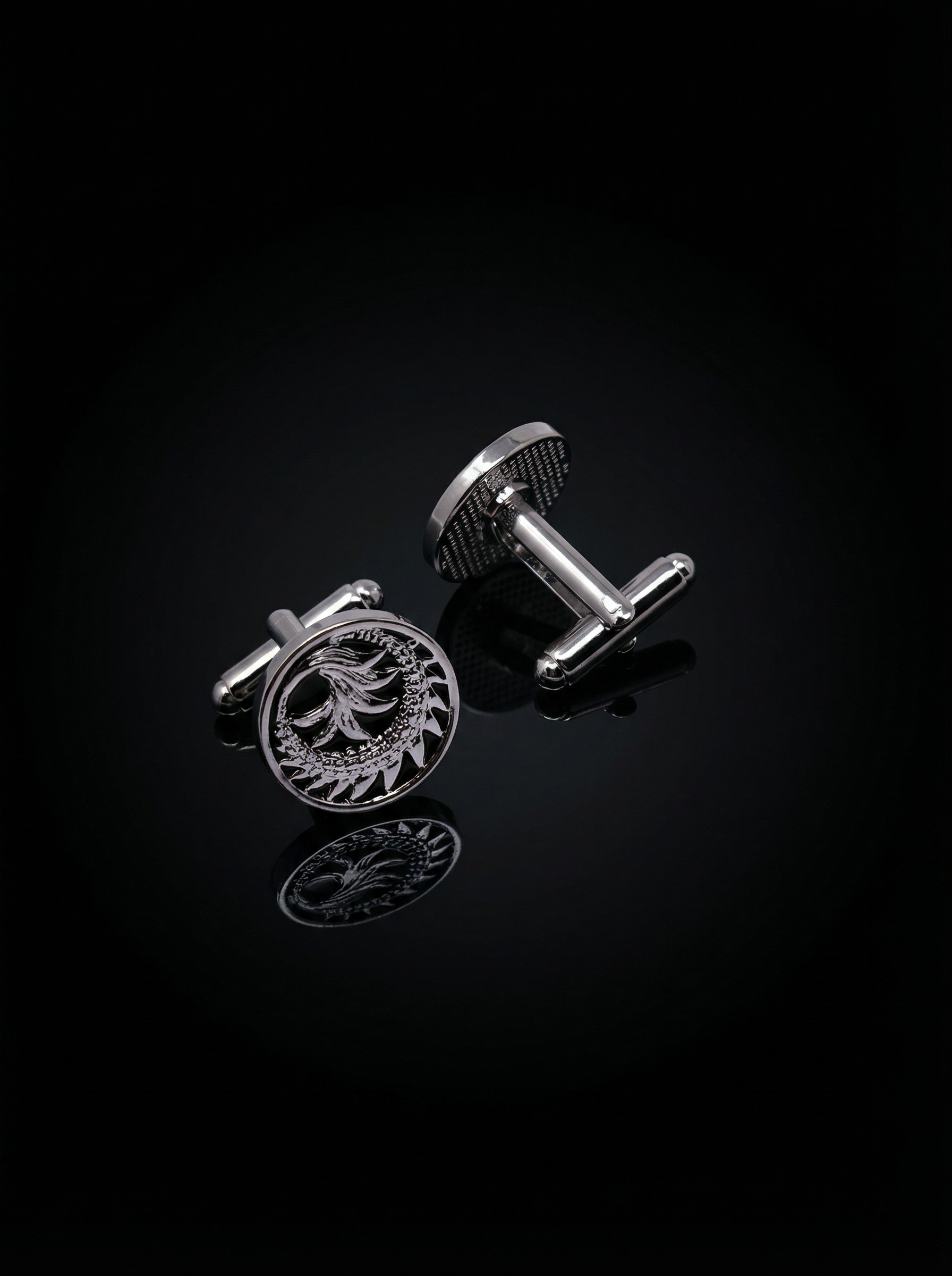 Artistic Spiral Cufflinks Tivaaro