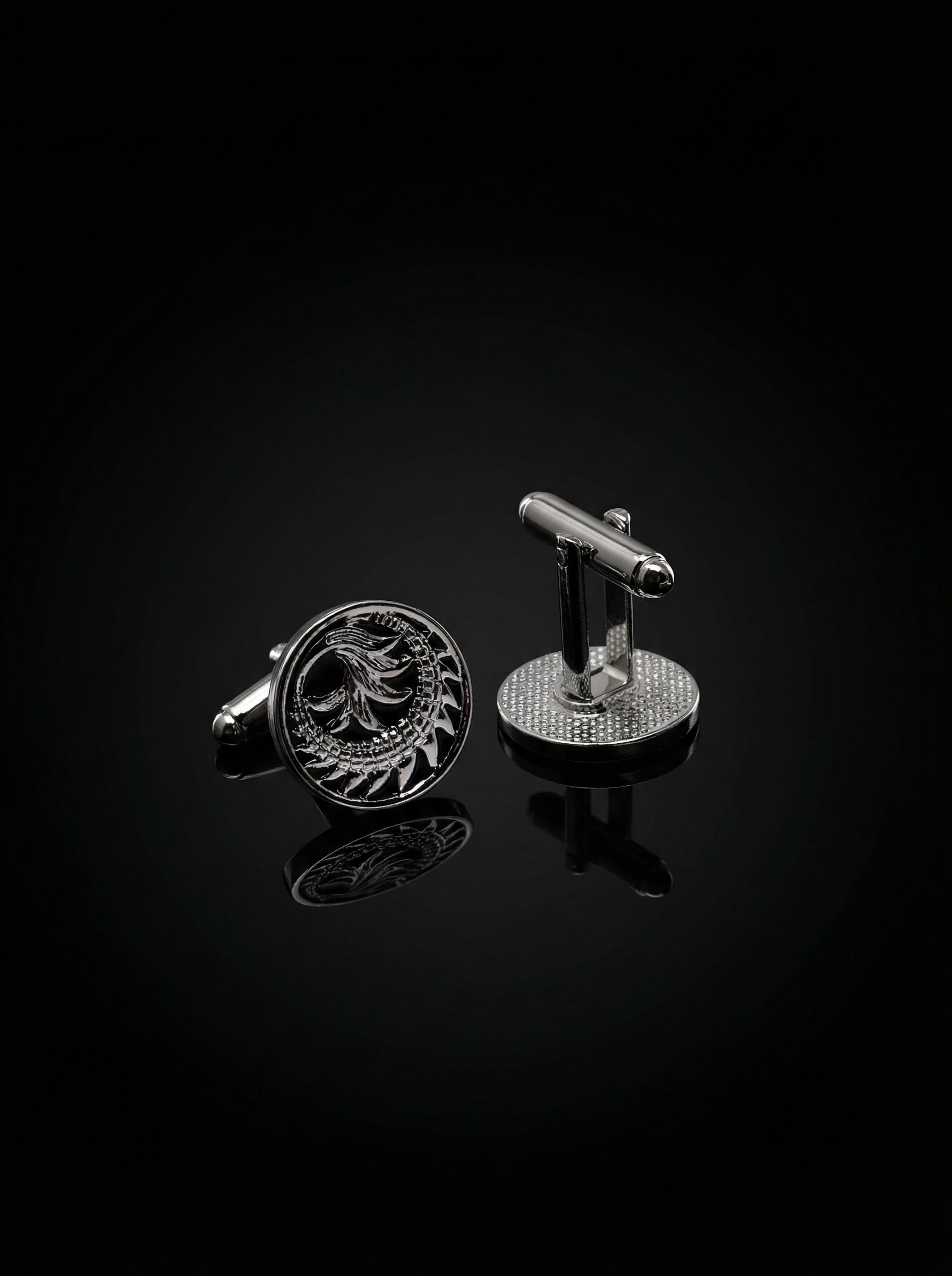 Artistic Spiral Cufflinks Tivaaro