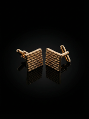Basket Weave  Cufflinks Tivaaro