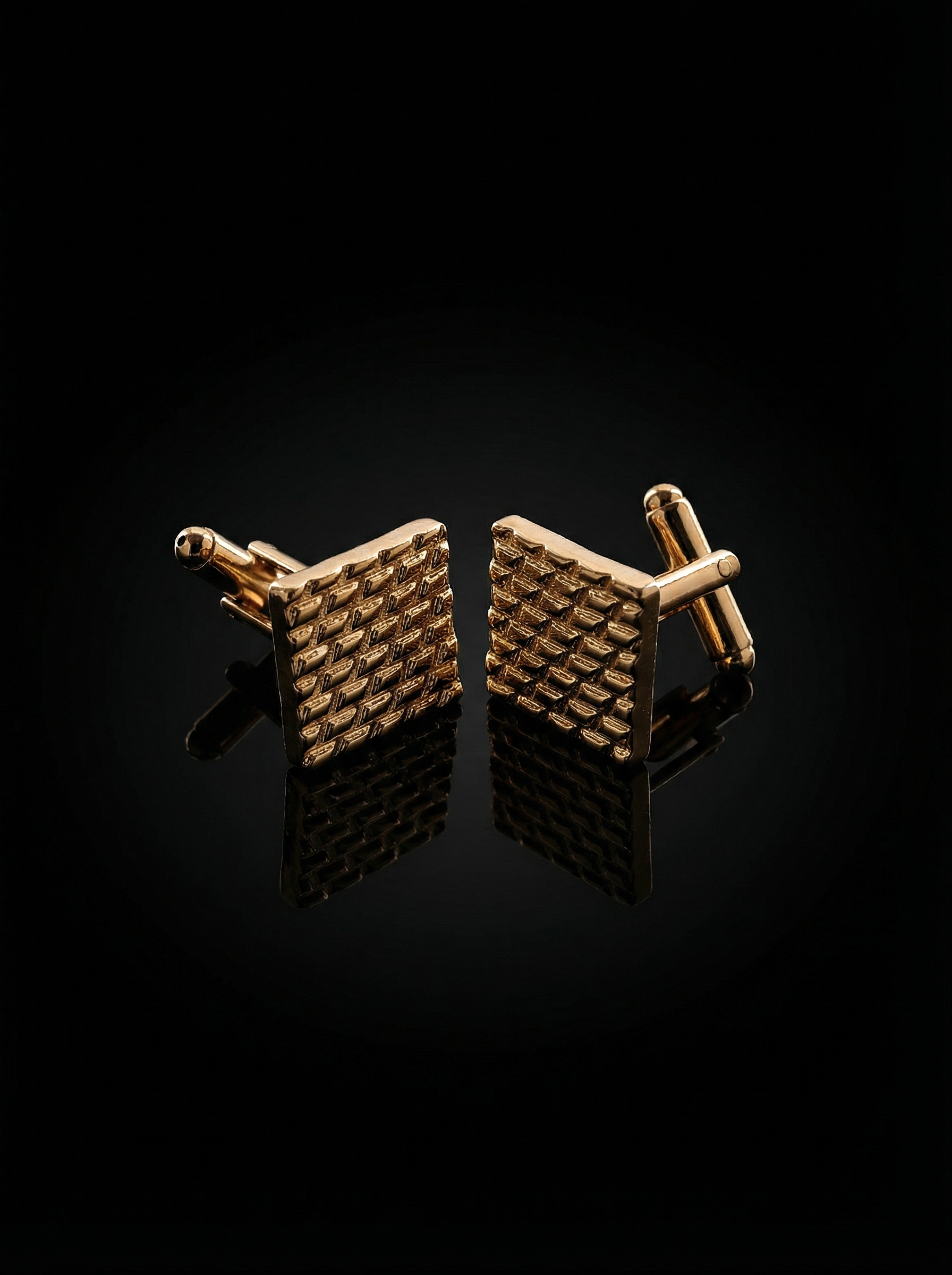 Basket Weave  Cufflinks Tivaaro