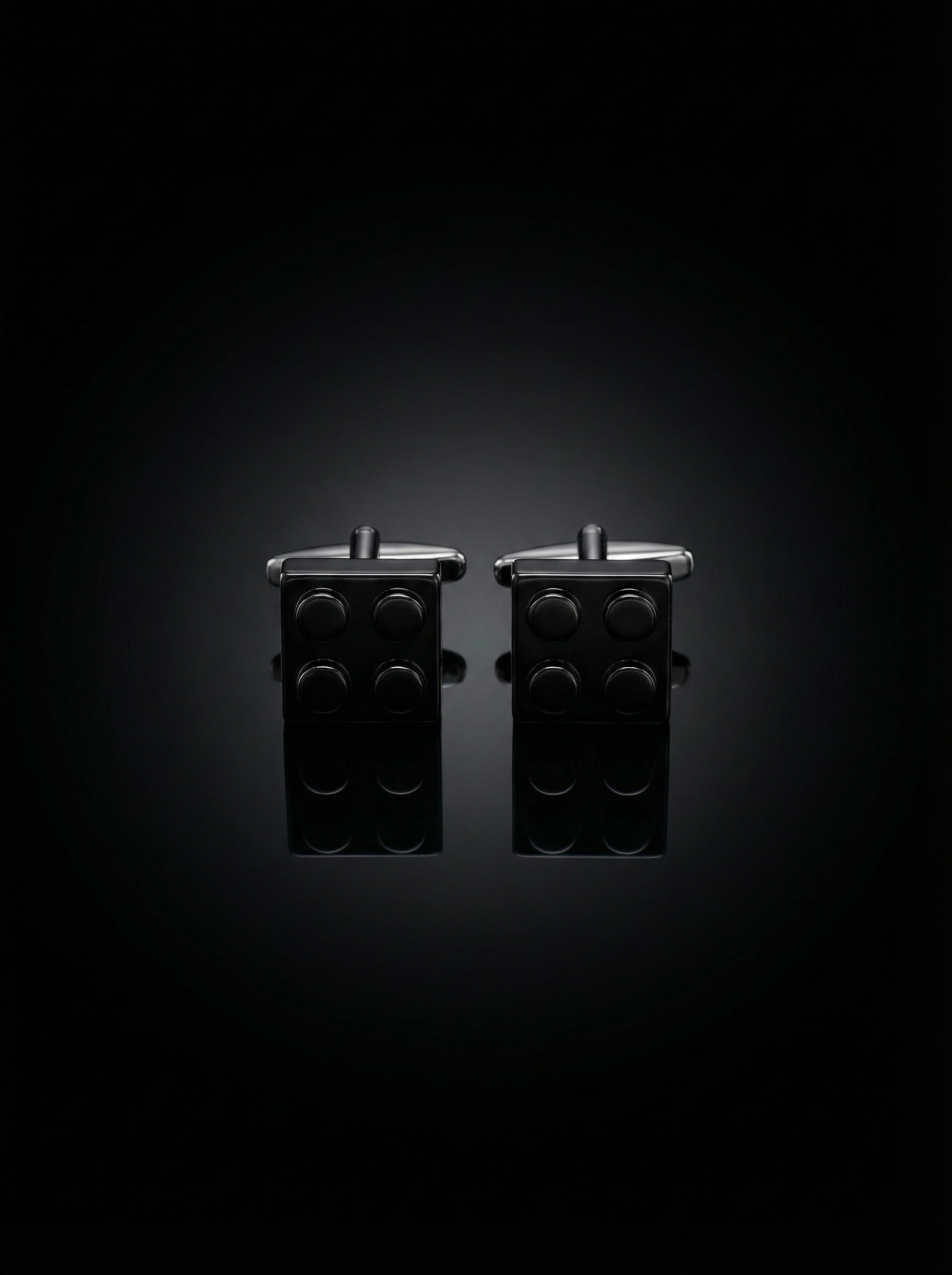 Black Building Block Cufflinks Tivaaro