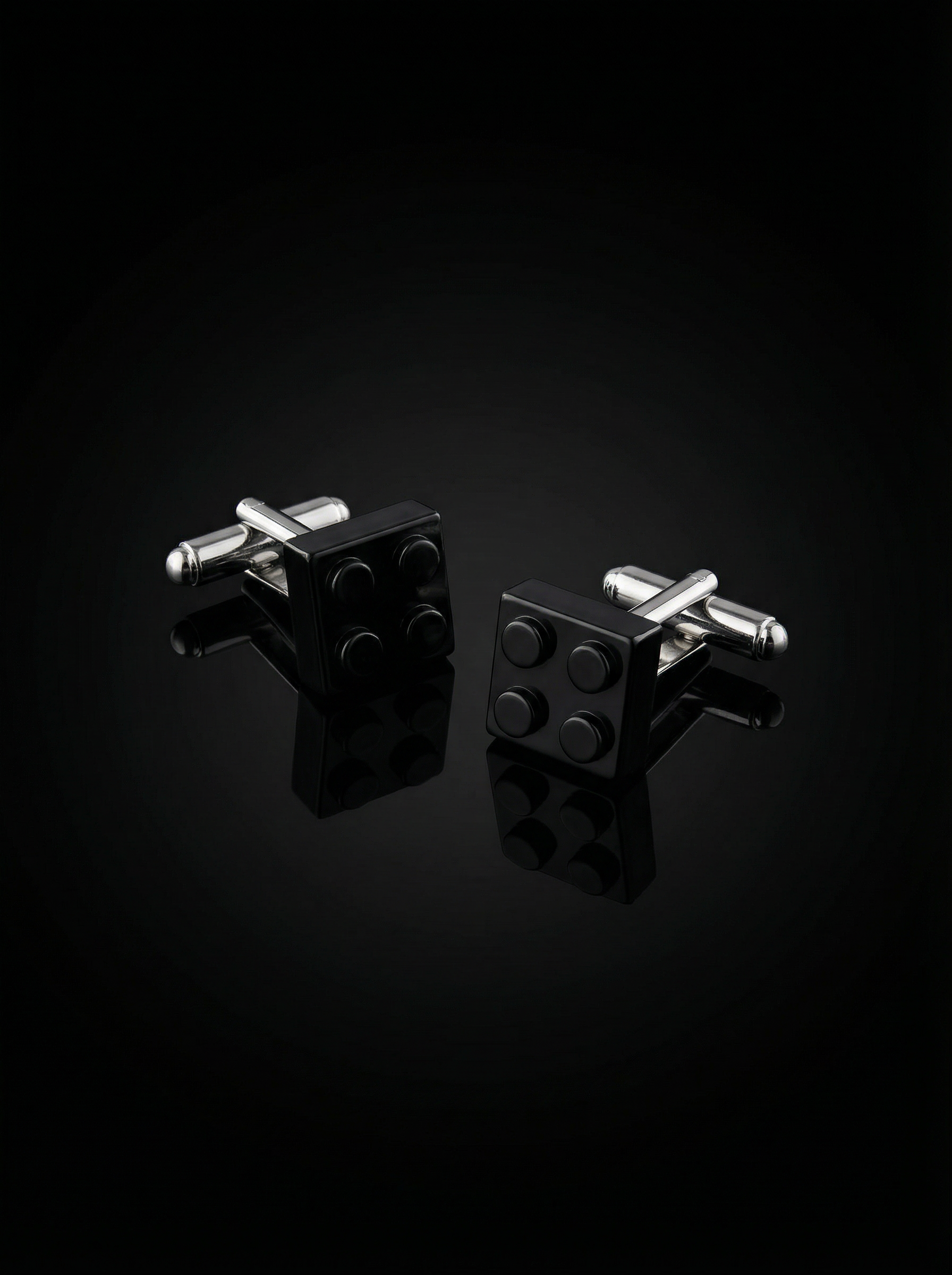 Black Building Block Cufflinks Tivaaro