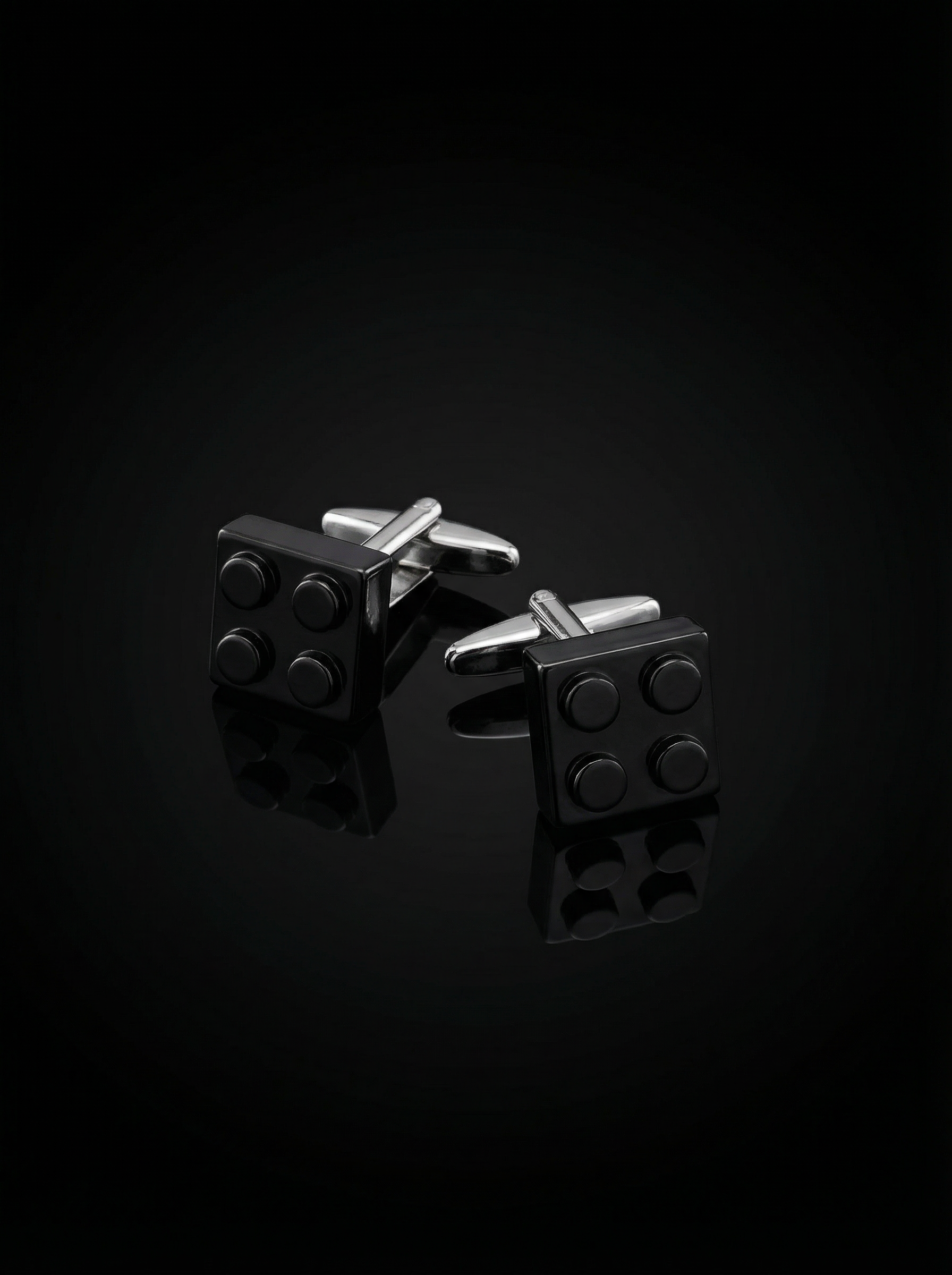 Black Building Block Cufflinks Tivaaro