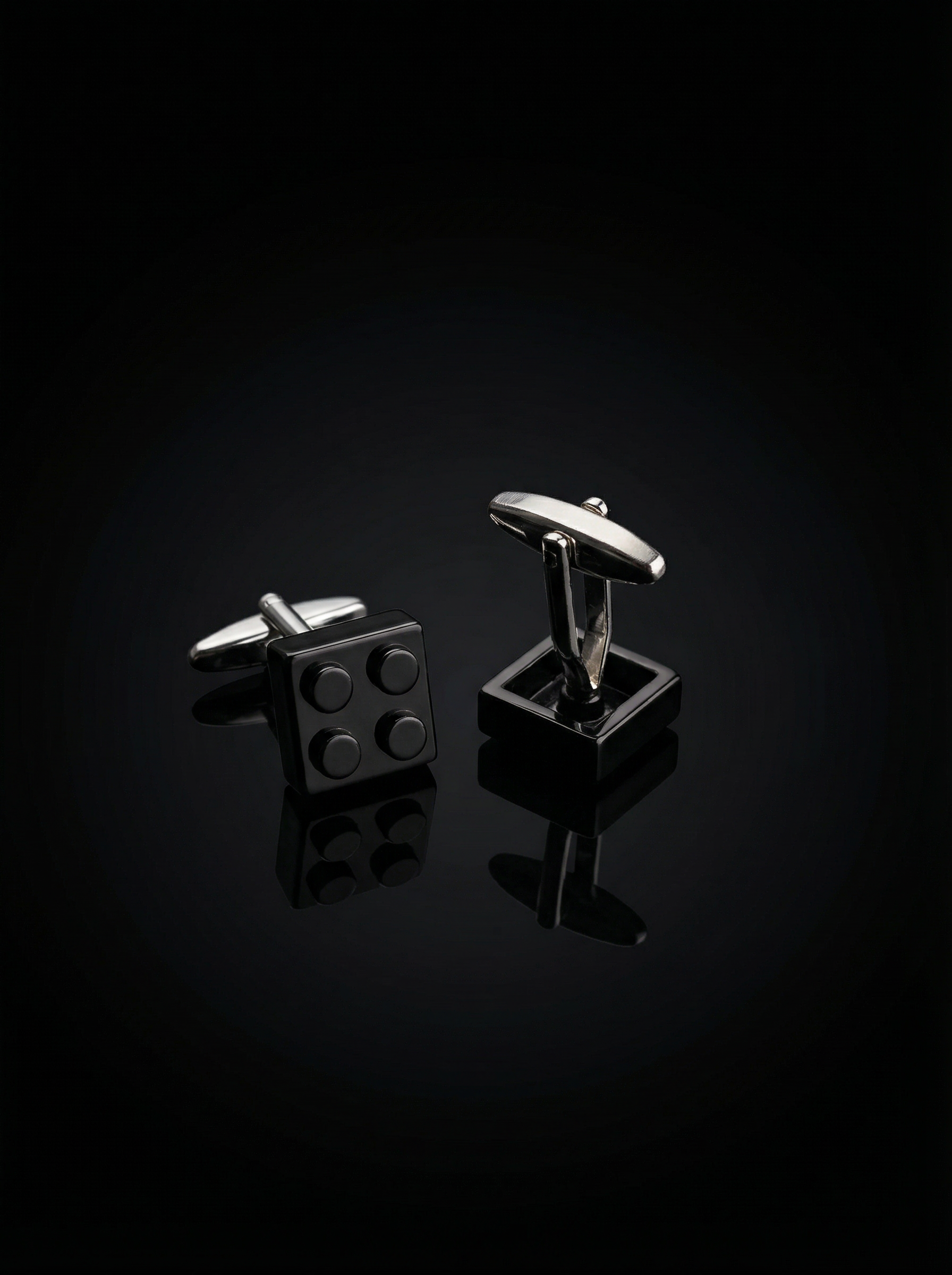 Black Building Block Cufflinks Tivaaro