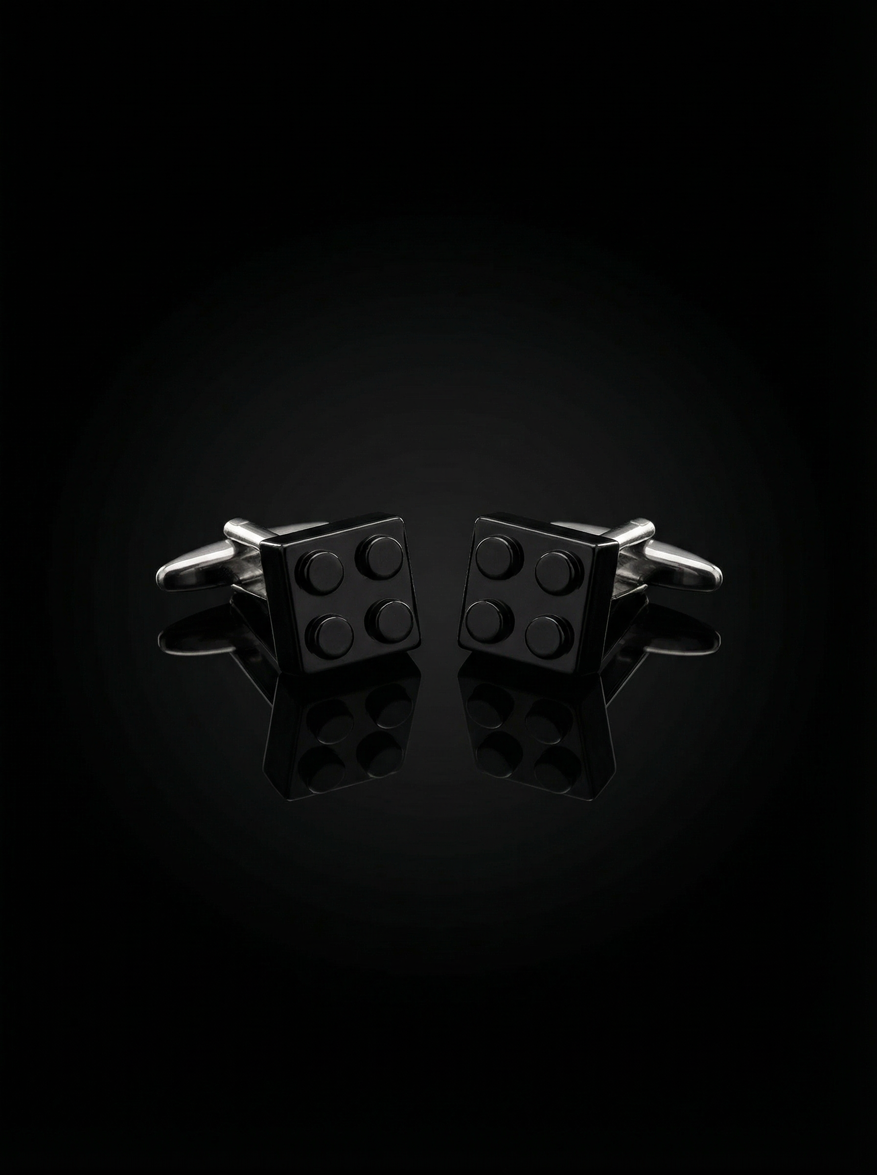 Black Building Block Cufflinks Tivaaro