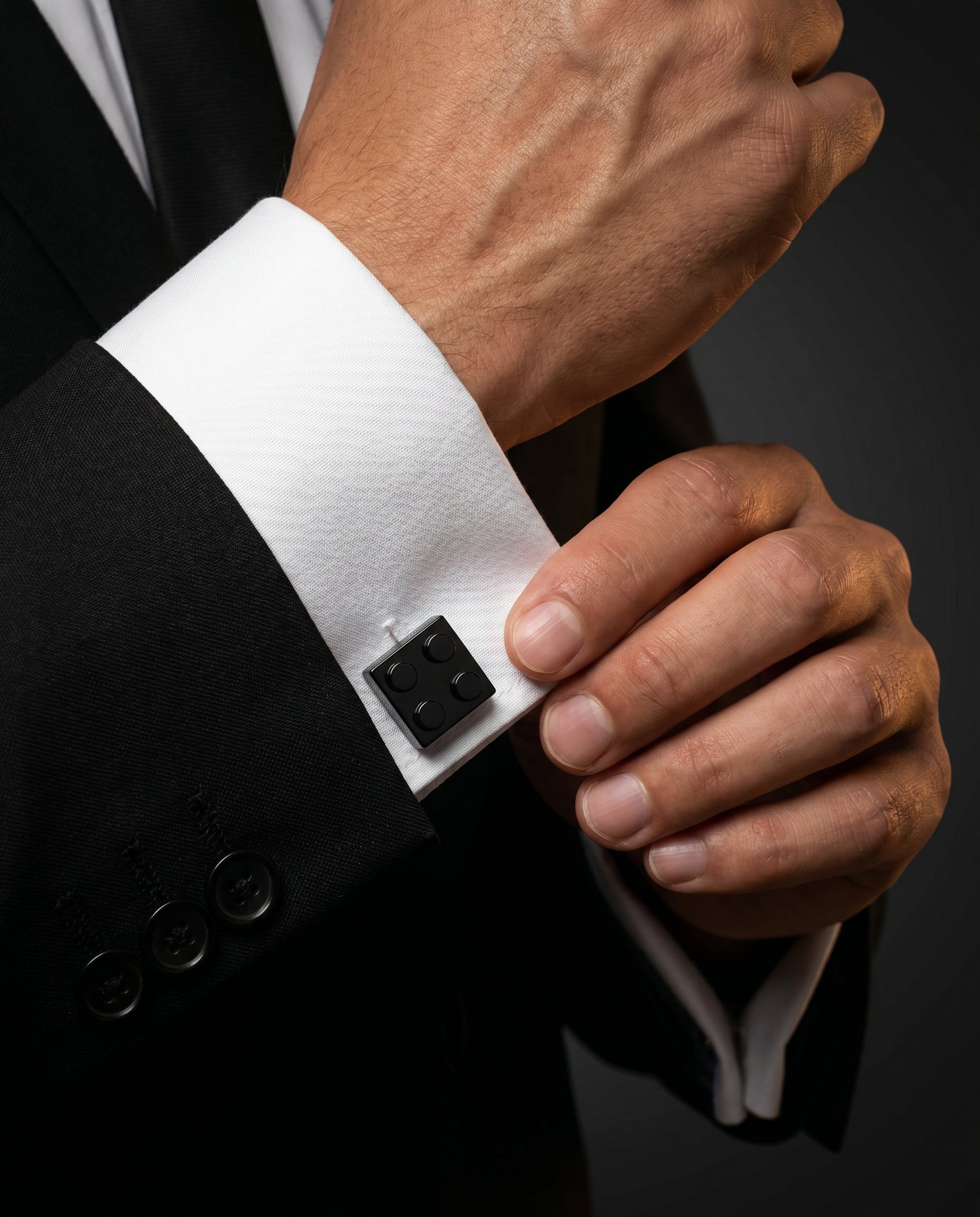 Black Building Block Cufflinks