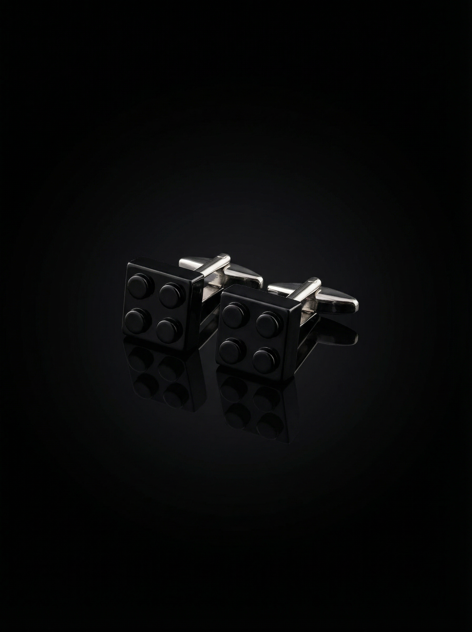 Black Building Block Cufflinks Tivaaro