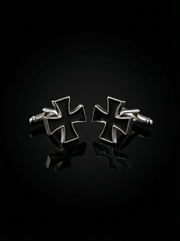 Black Cross Cufflinks Tivaaro