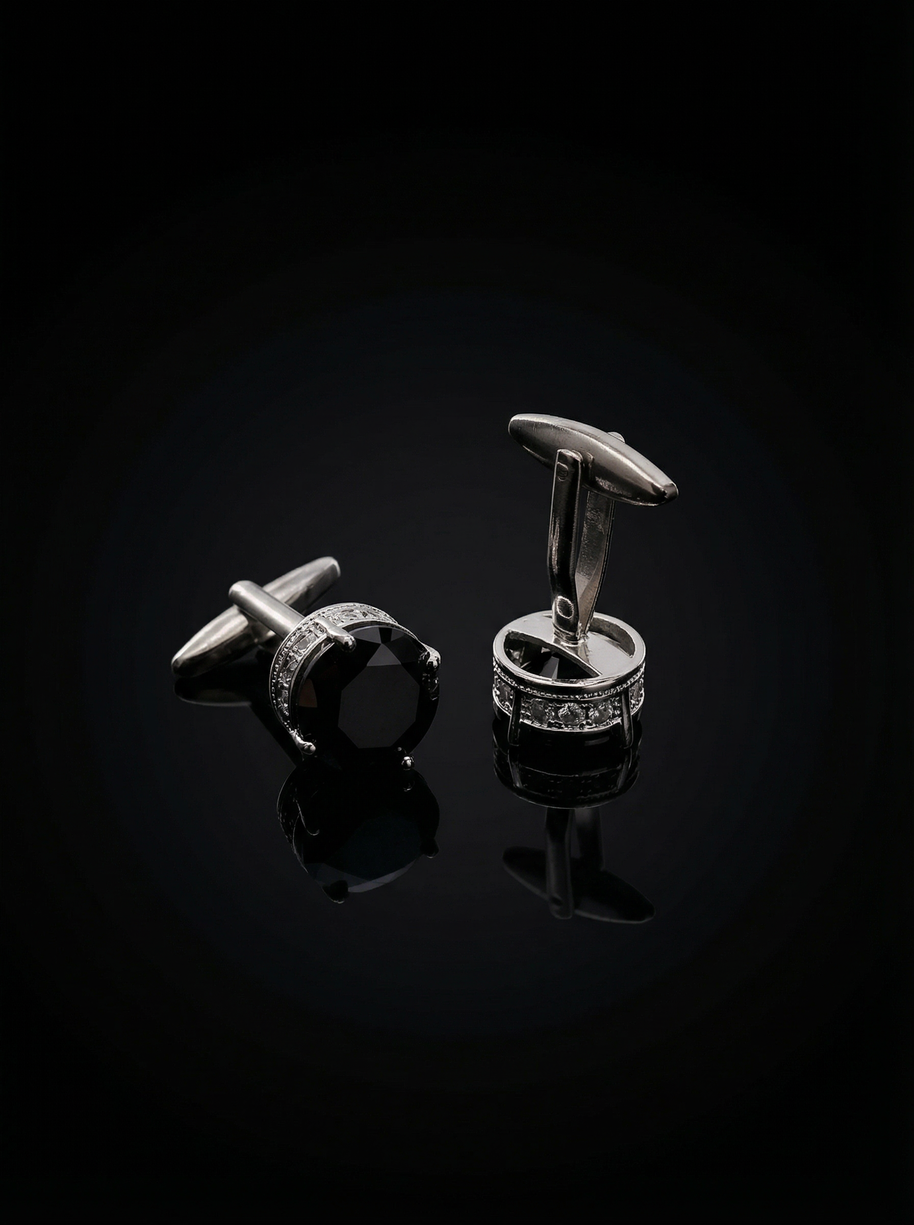 Black Jewel Cufflinks Tivaaro