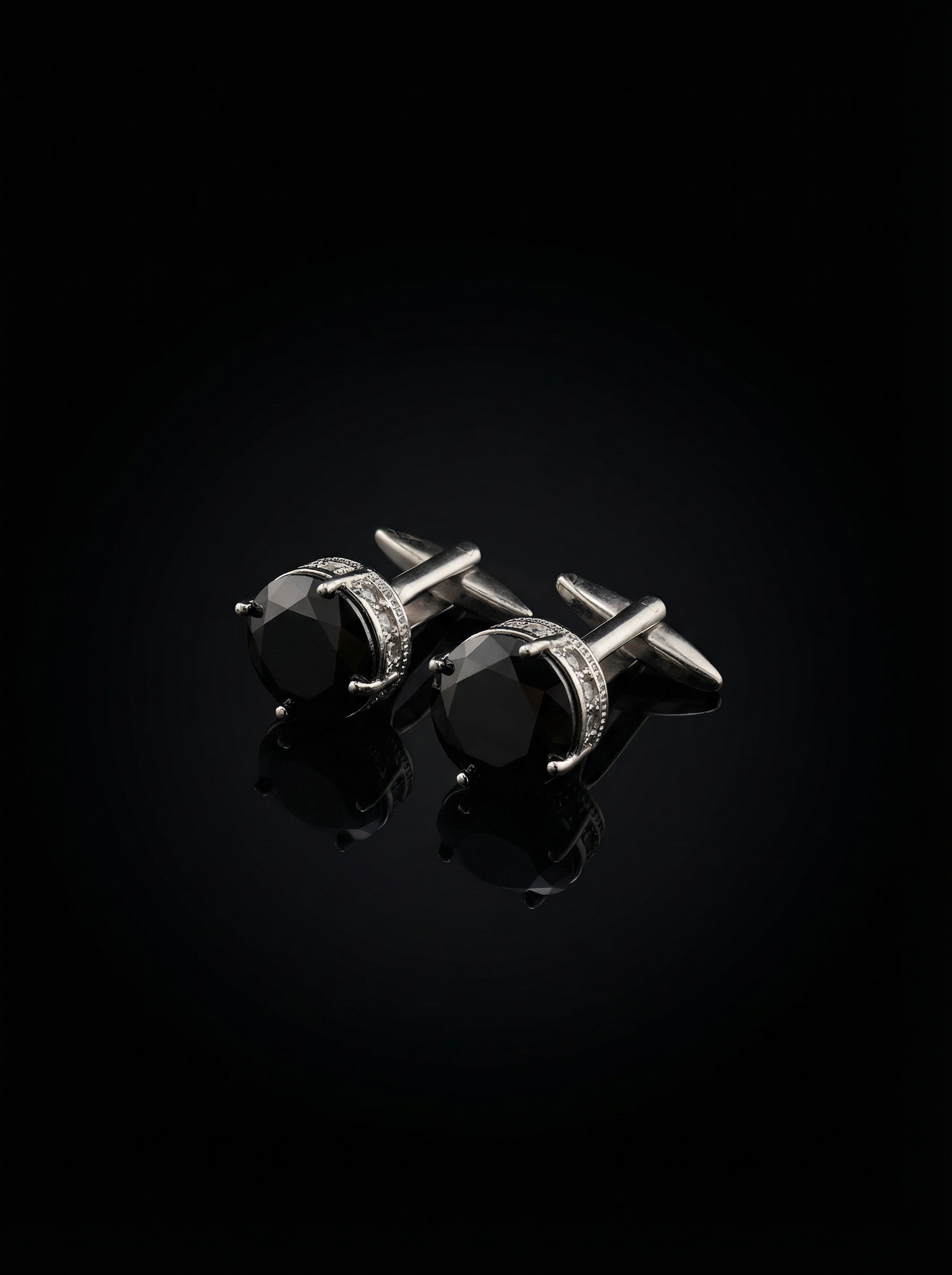 Black Jewel Cufflinks Tivaaro