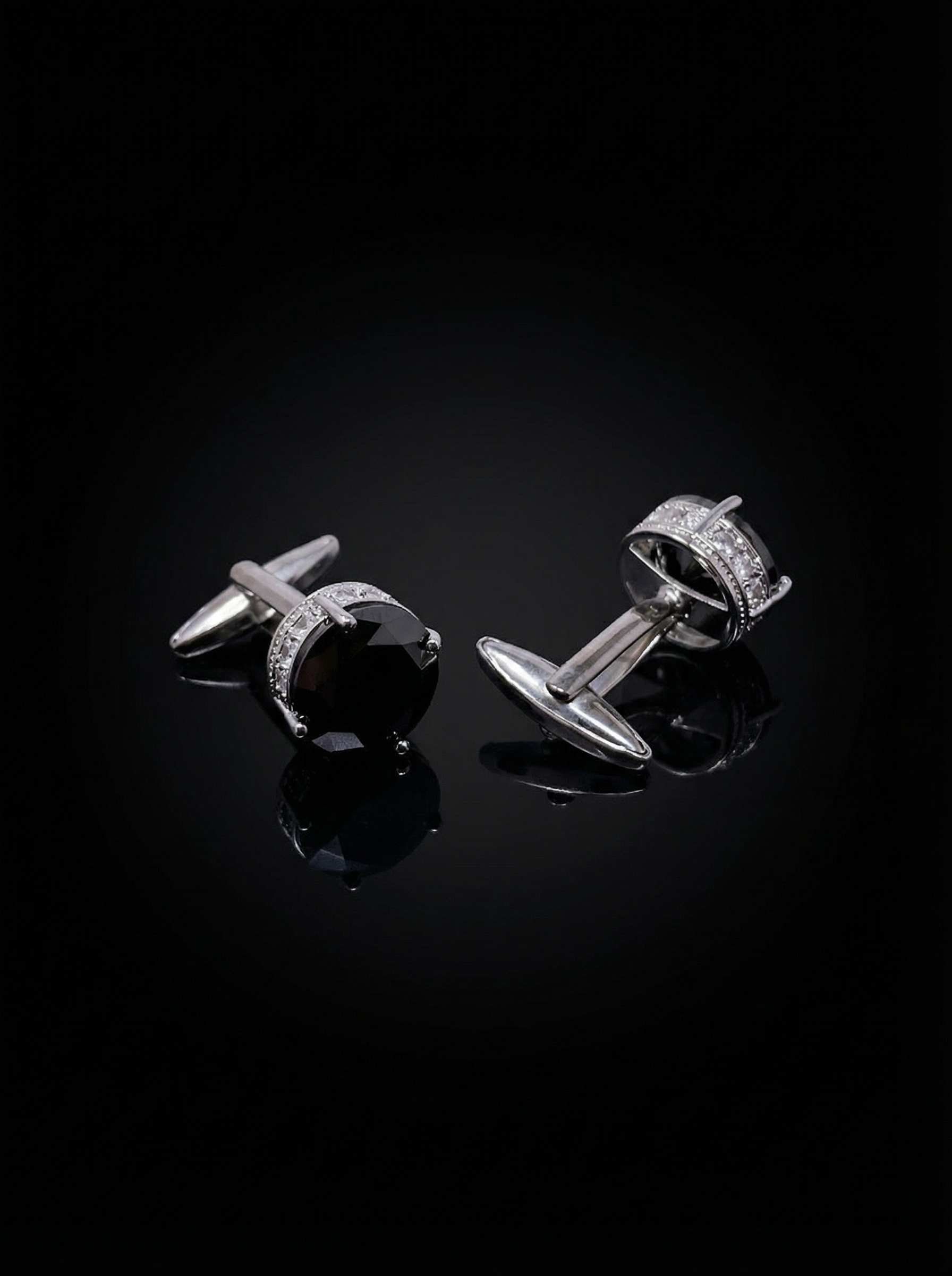 Black Jewel Cufflinks Tivaaro