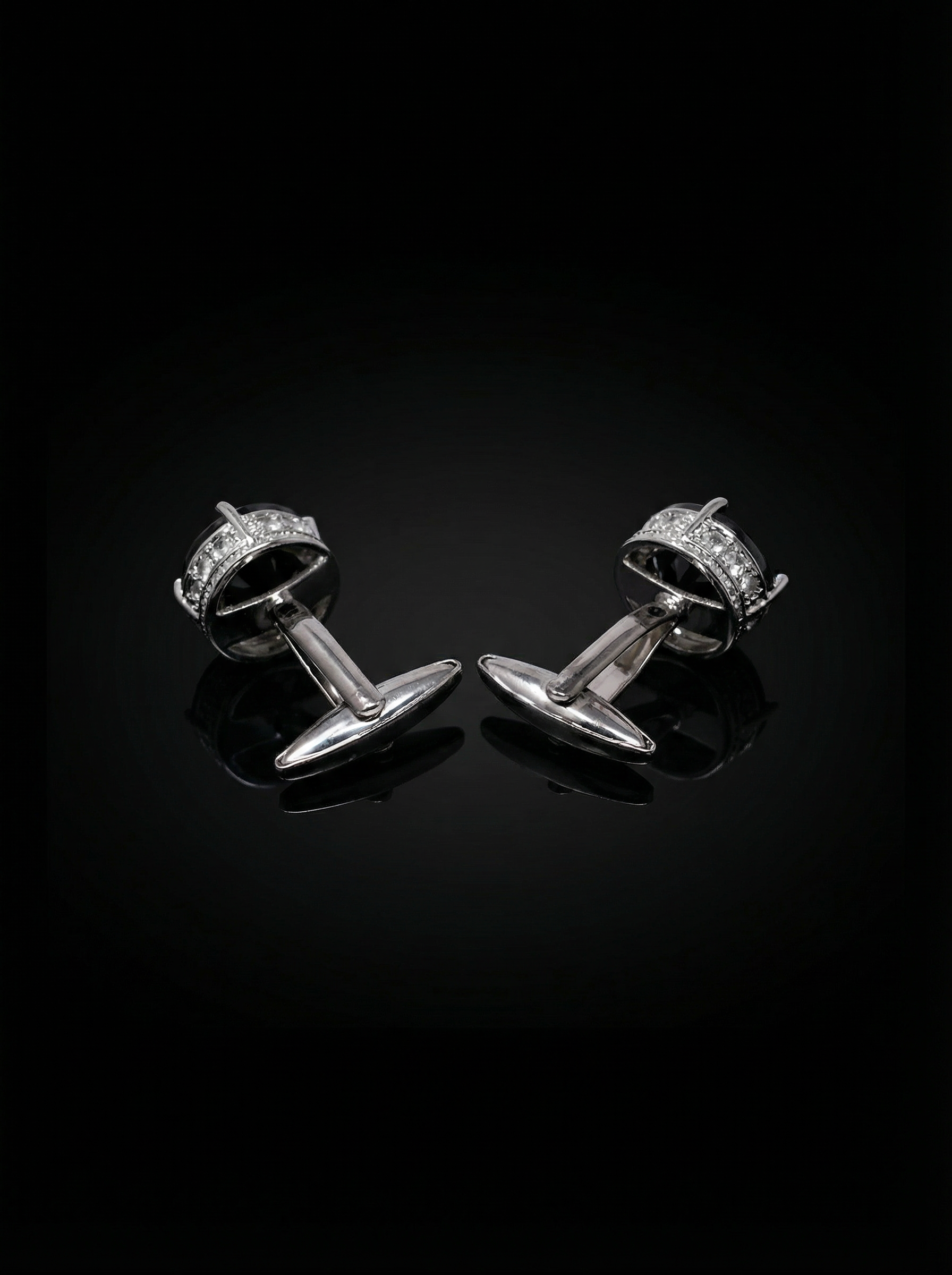 Black Jewel Cufflinks Tivaaro