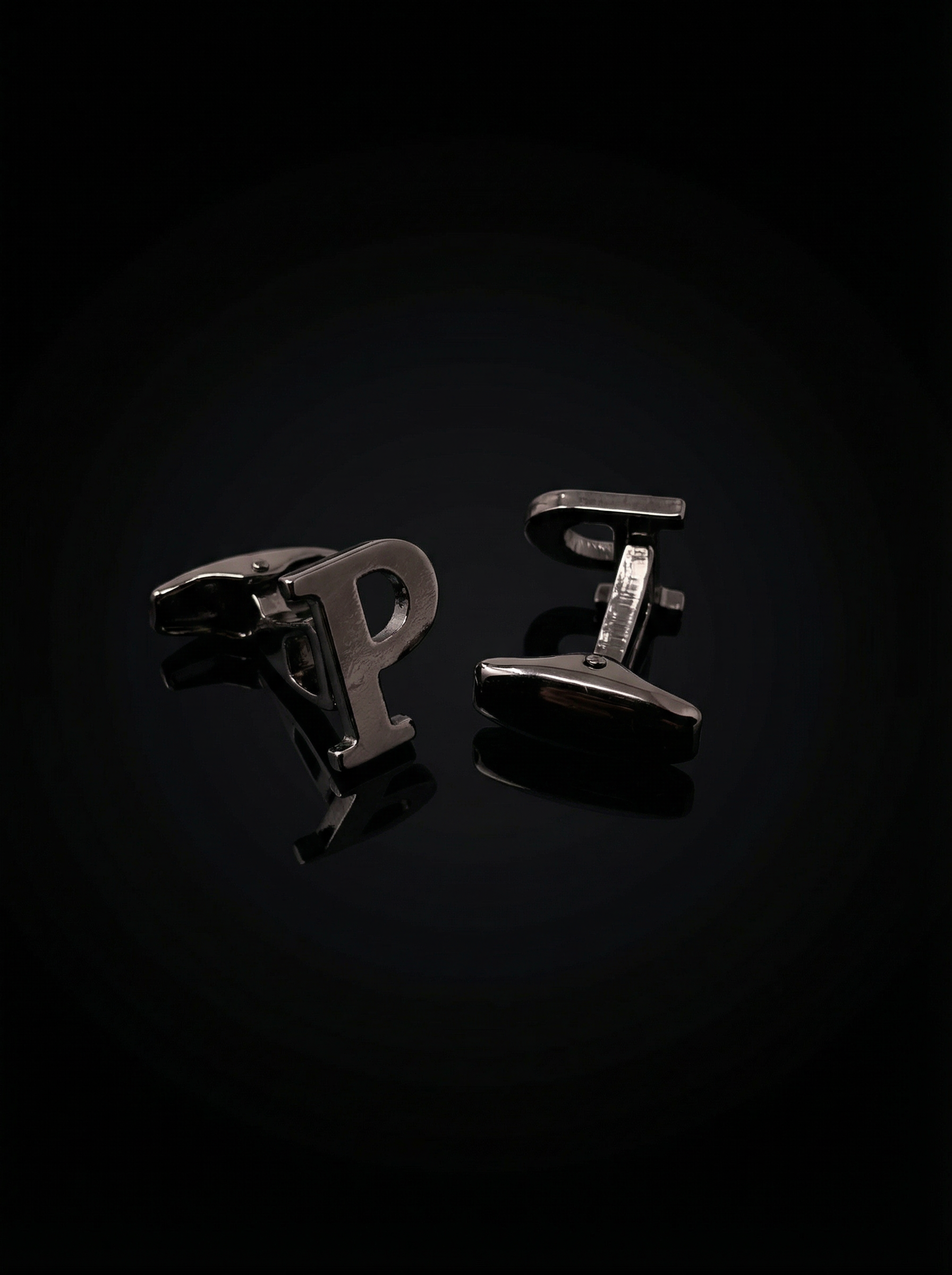 Black Letter P Cufflinks Tivaaro