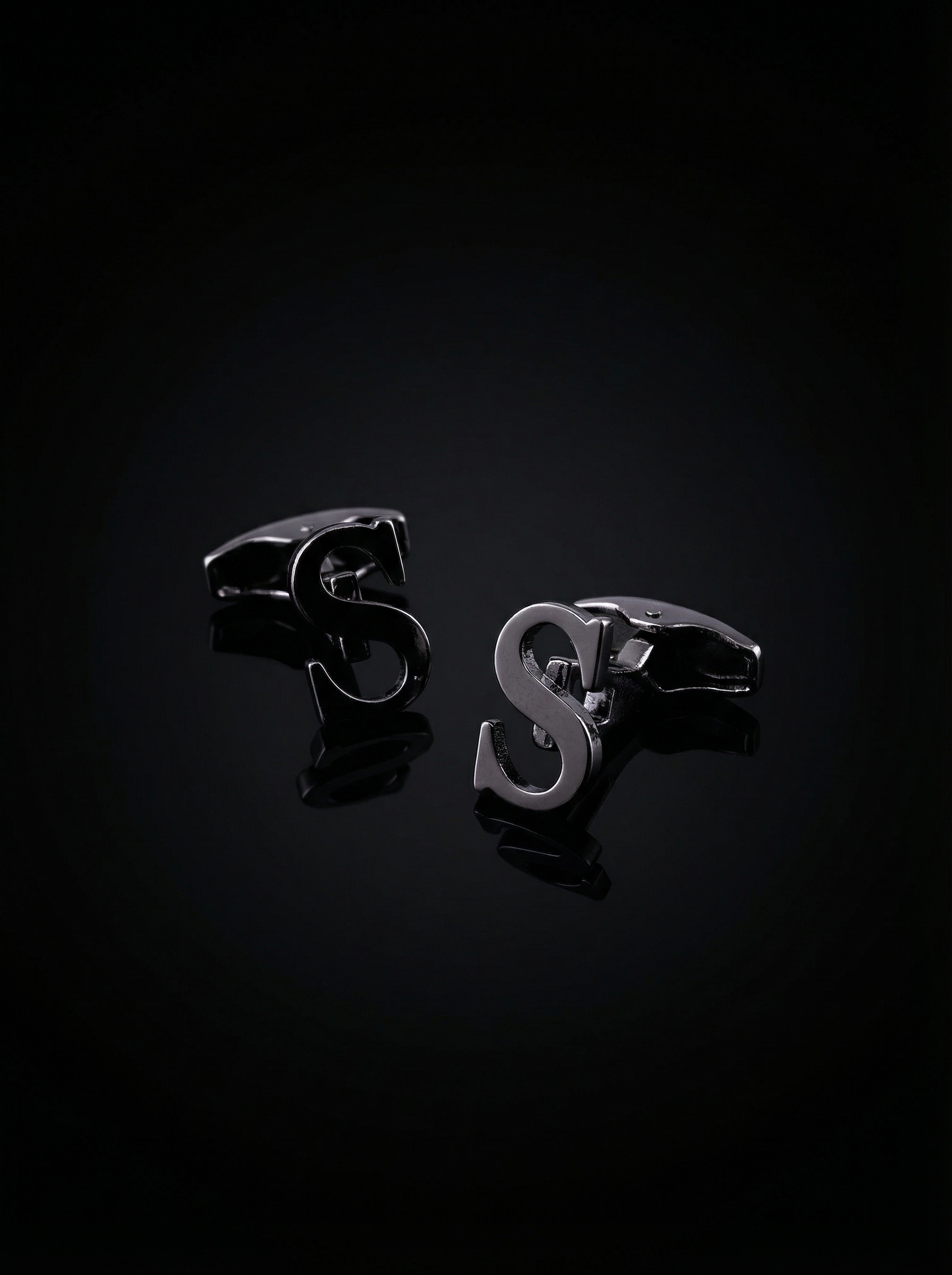 Black Letter S Cufflinks Tivaaro