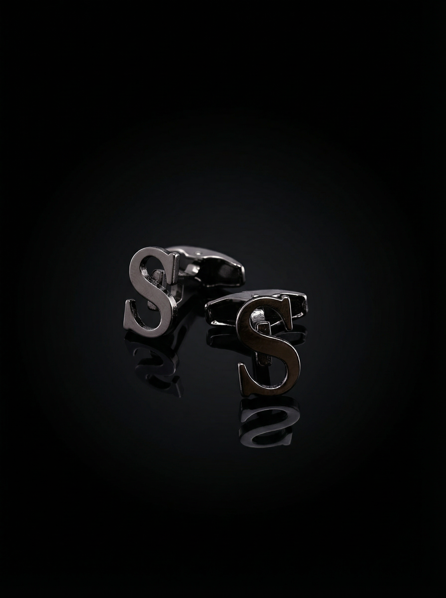 Black Letter S Cufflinks Tivaaro
