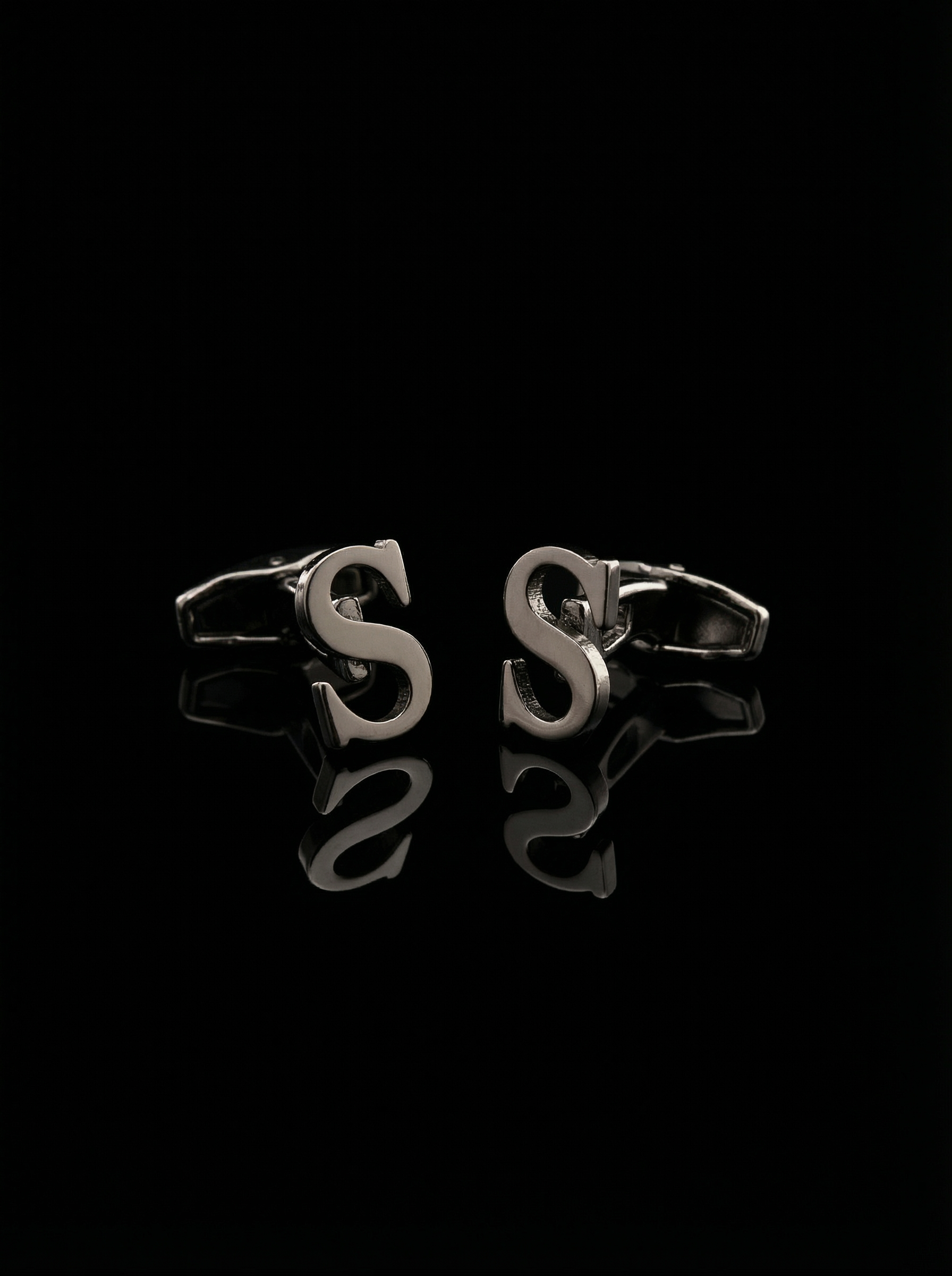 Black Letter S Cufflinks Tivaaro