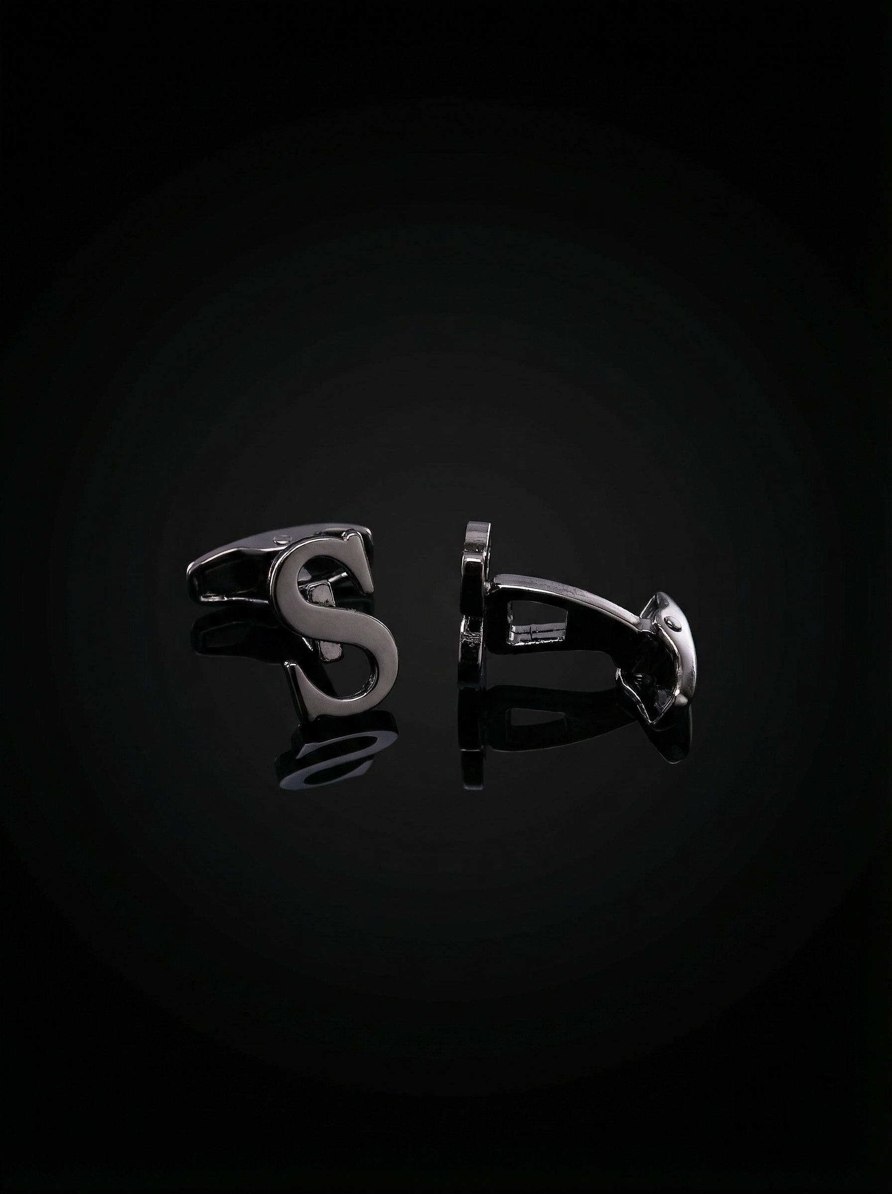 Black Letter S Cufflinks Tivaaro