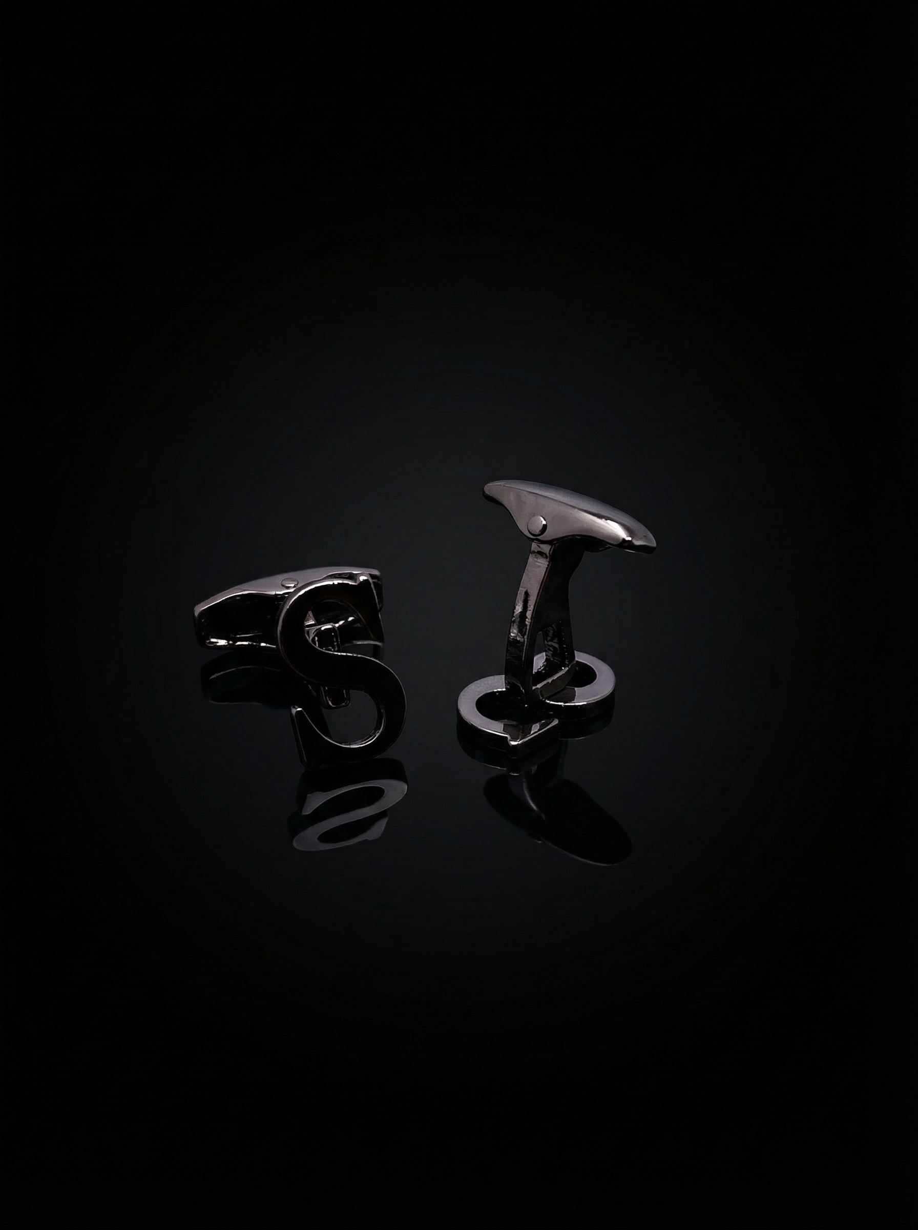 Black Letter S Cufflinks Tivaaro