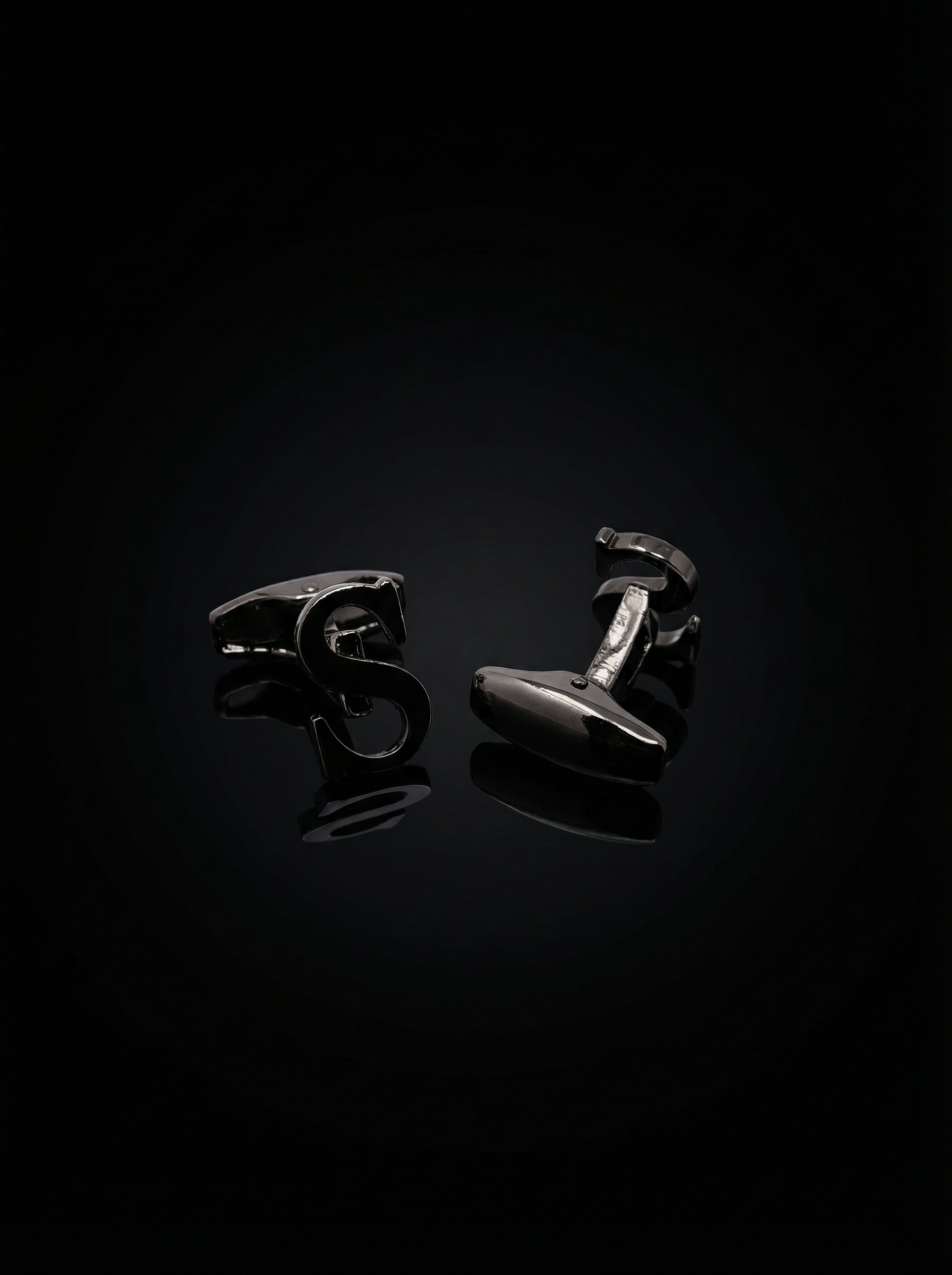 Black Letter S Cufflinks Tivaaro