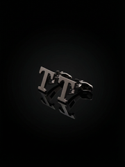 Black Letter T Cufflinks Tivaaro