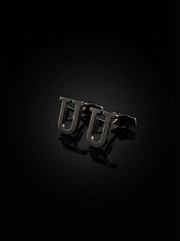 Black Letter U Cufflinks Tivaaro