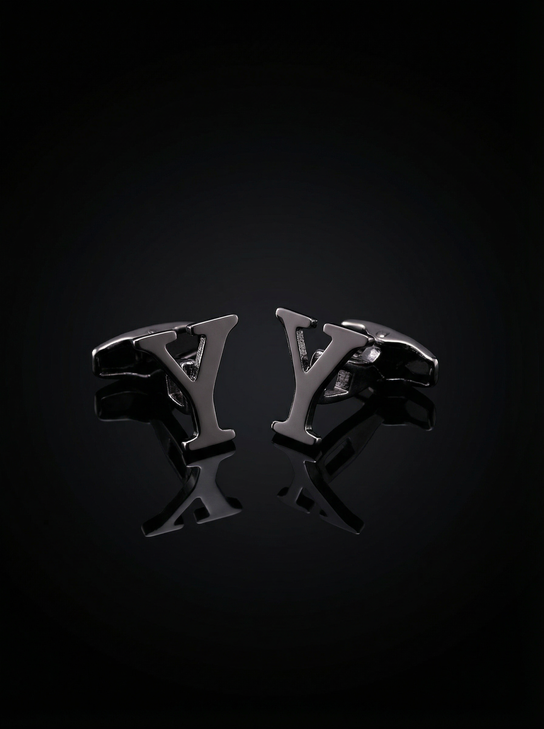 Black Letter Y Cufflinks Tivaaro