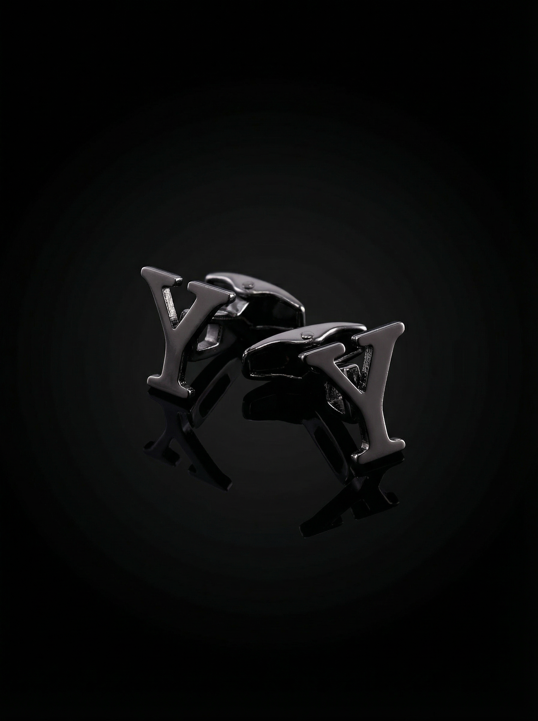 Black Letter Y Cufflinks Tivaaro