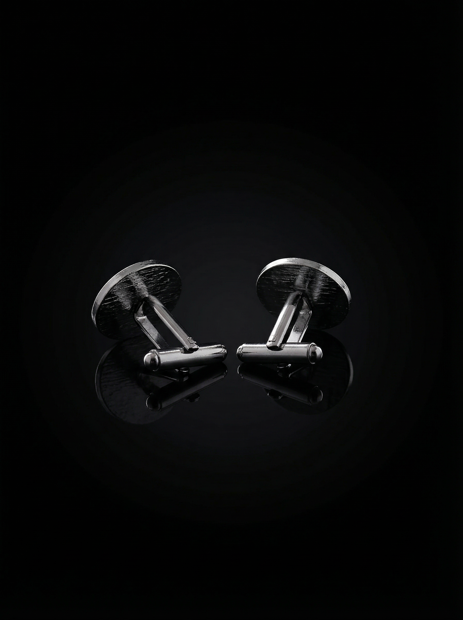 Black Ring Crystal Cufflinks Tivaaro