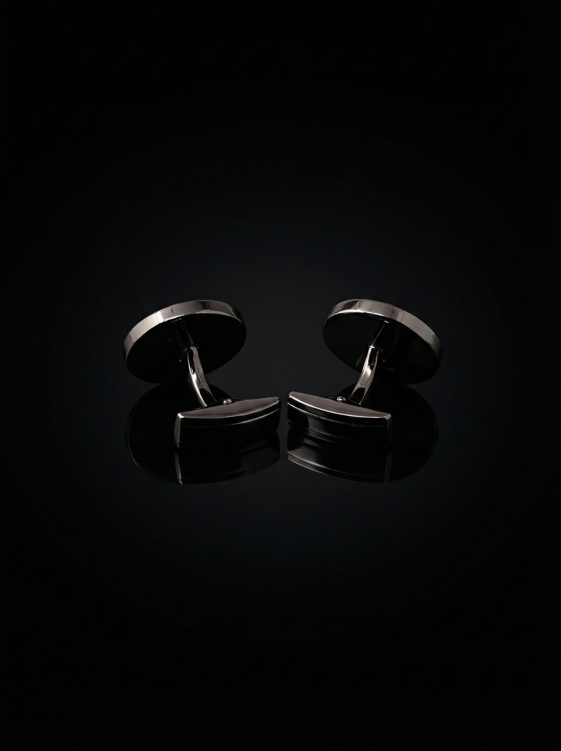 Black Scrollwork Cufflinks Tivaaro