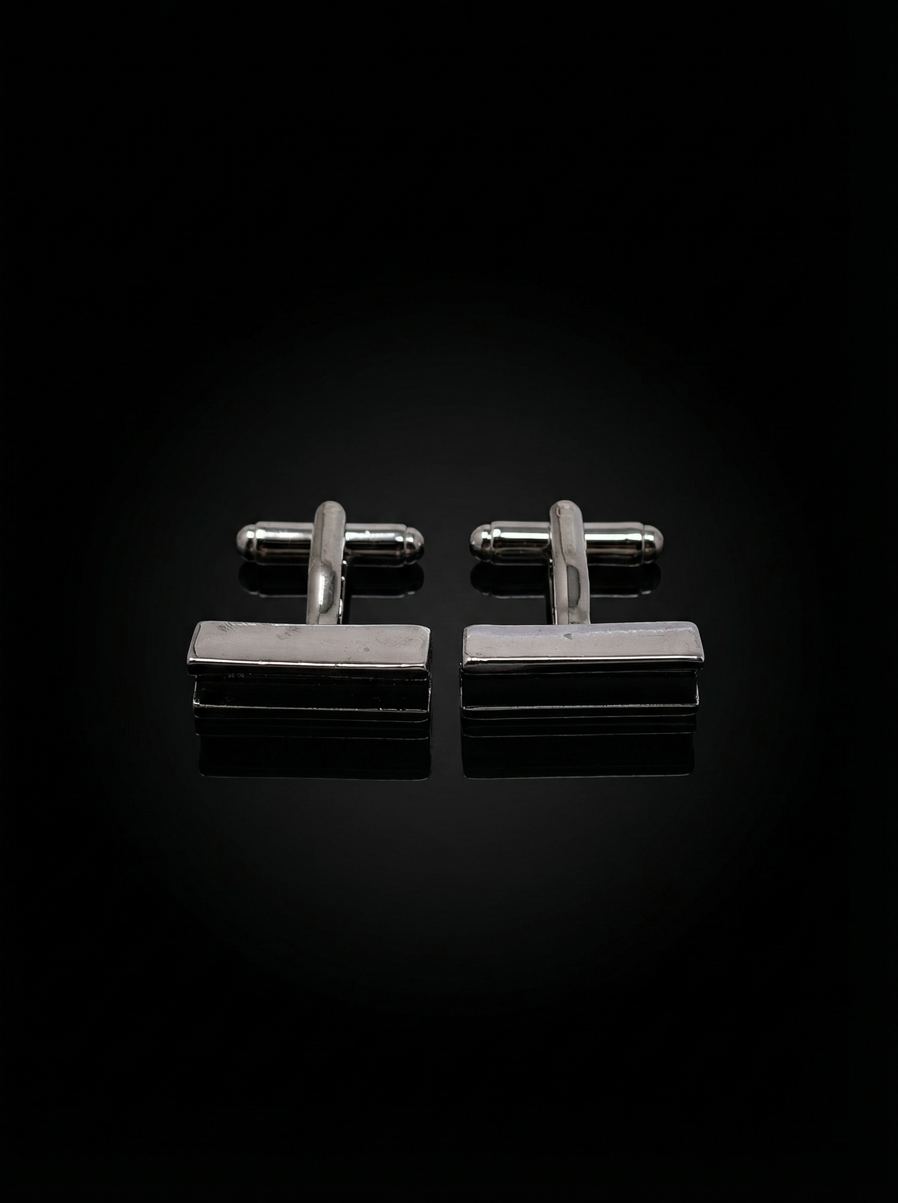 Black Stripe Bar Cufflinks Tivaaro