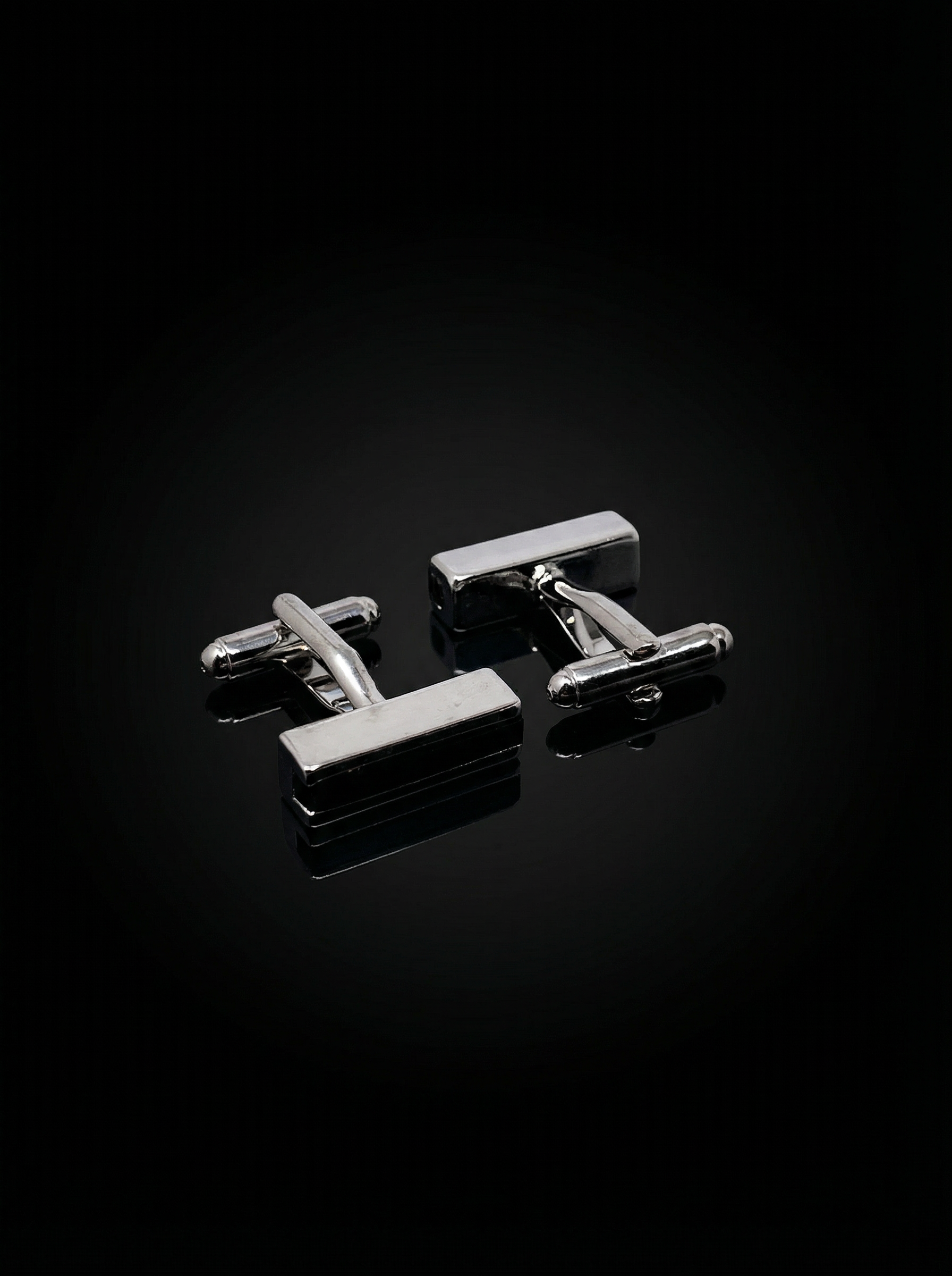 Black Stripe Bar Cufflinks Tivaaro