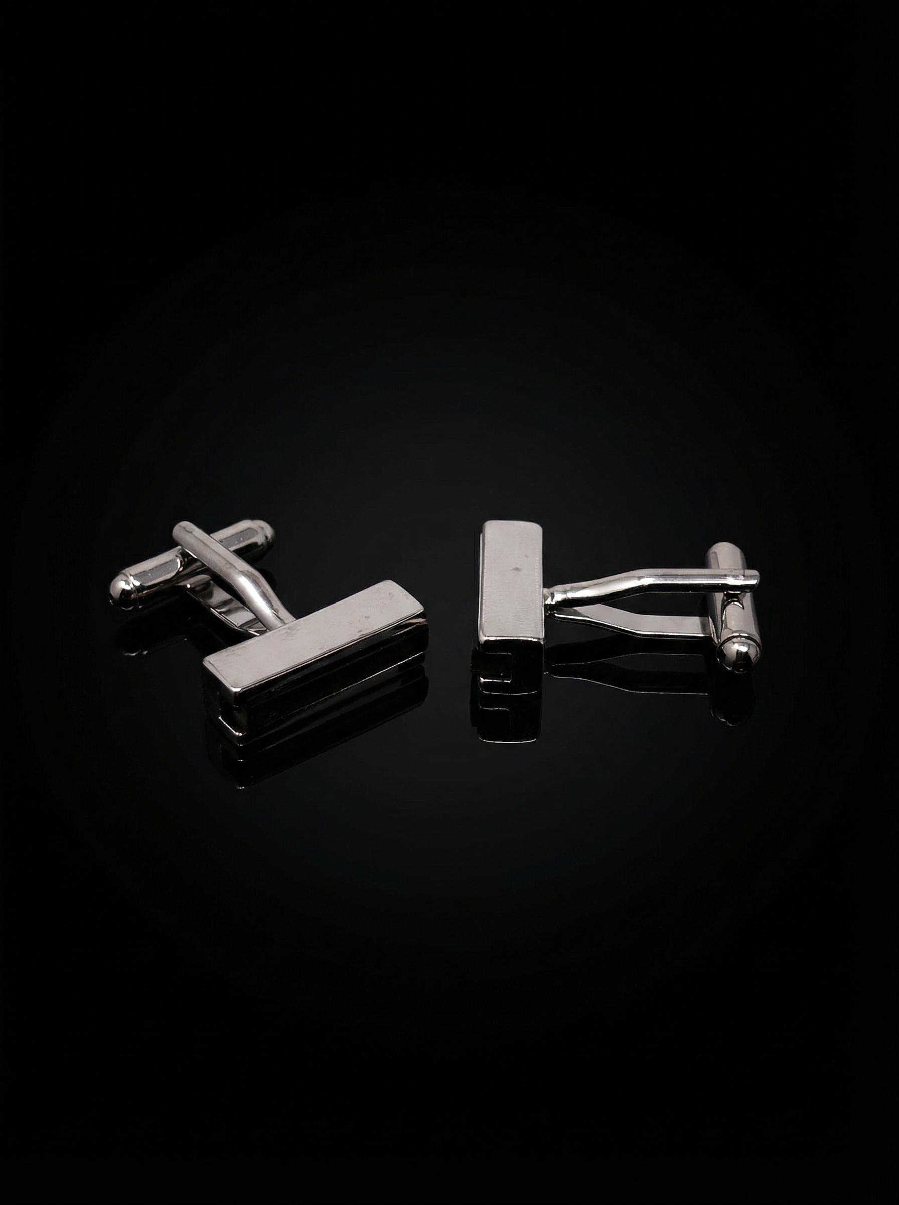 Black Stripe Bar Cufflinks Tivaaro