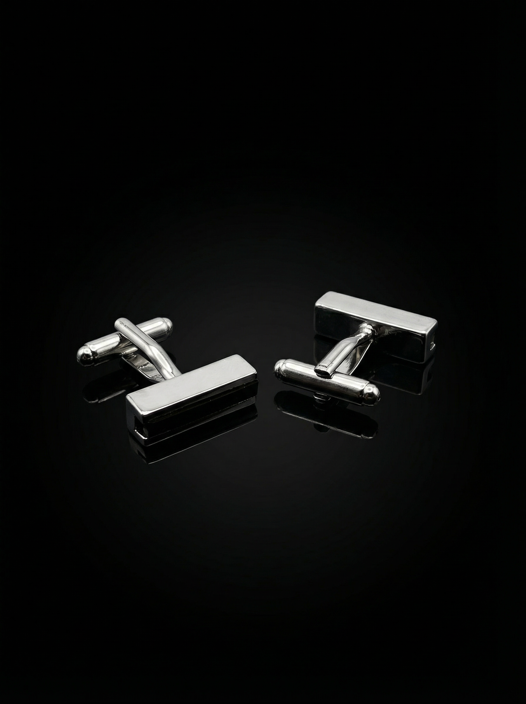 Black Stripe Bar Cufflinks Tivaaro