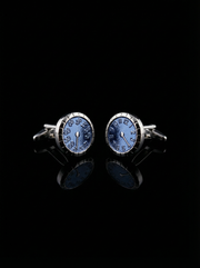 Blue Speedometer Cufflinks Tivaaro