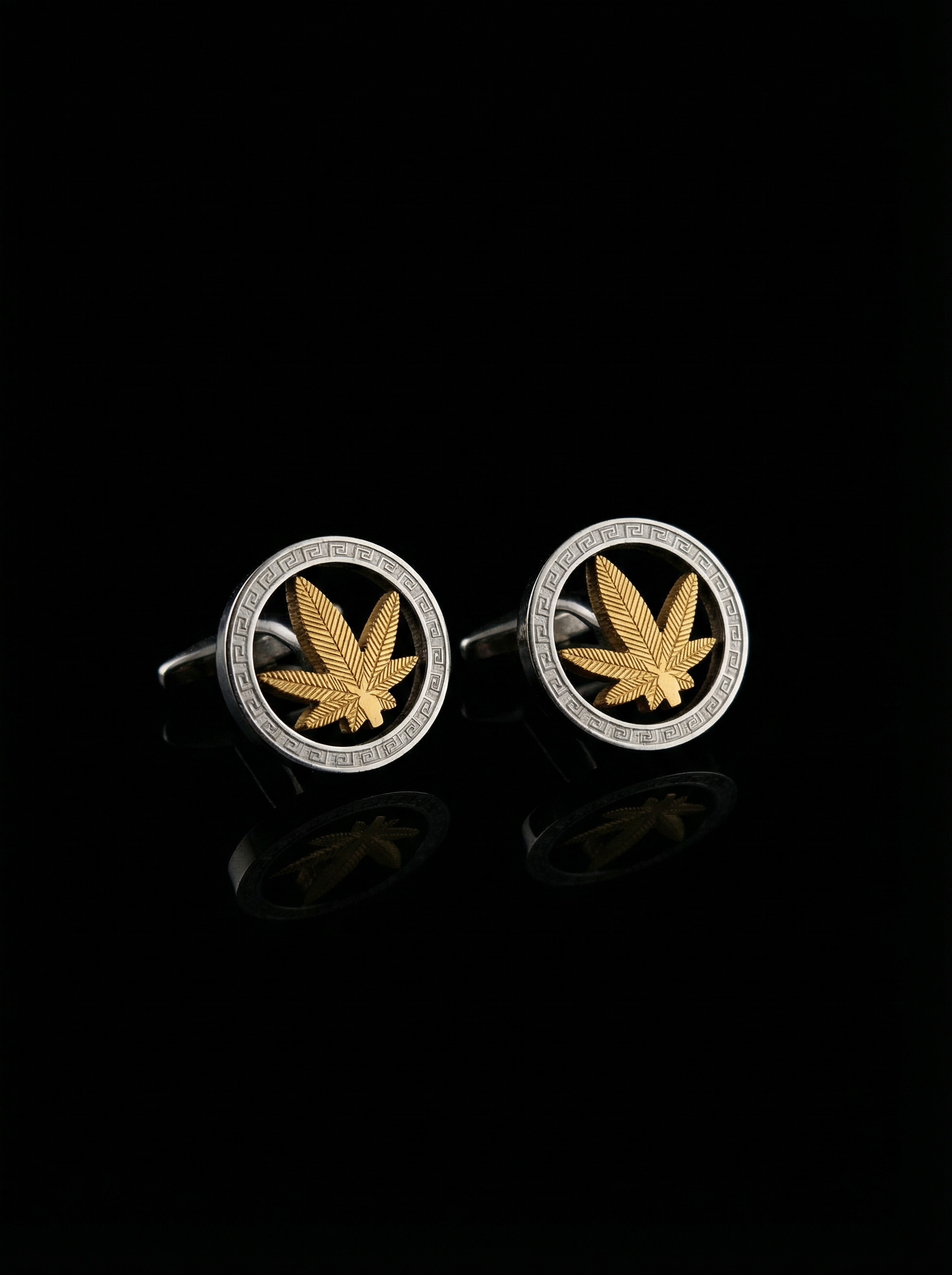 Botanical Leaf Cufflinks Tivaaro