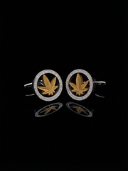 Botanical Leaf Cufflinks Tivaaro