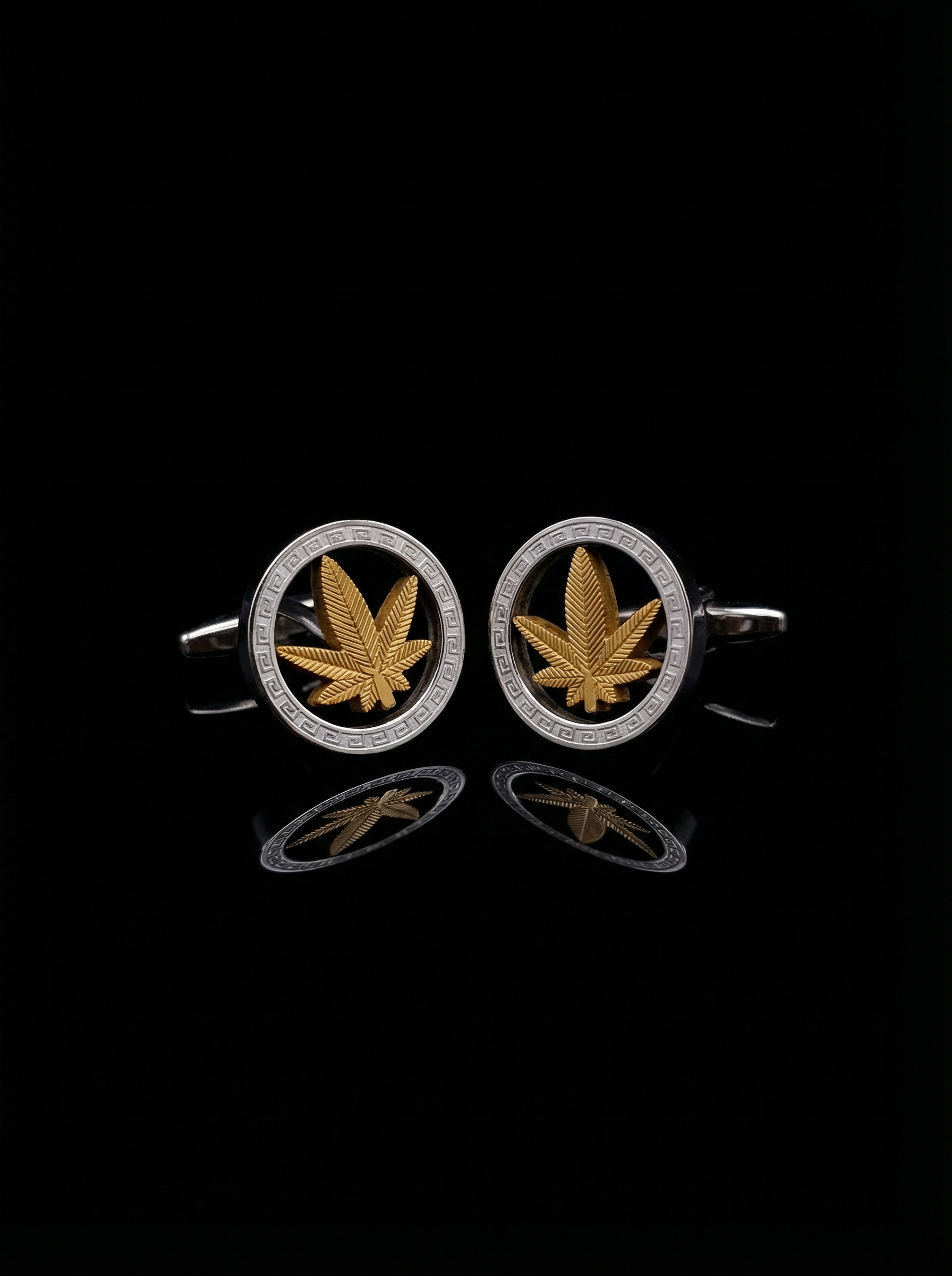 Botanical Leaf Cufflinks Tivaaro