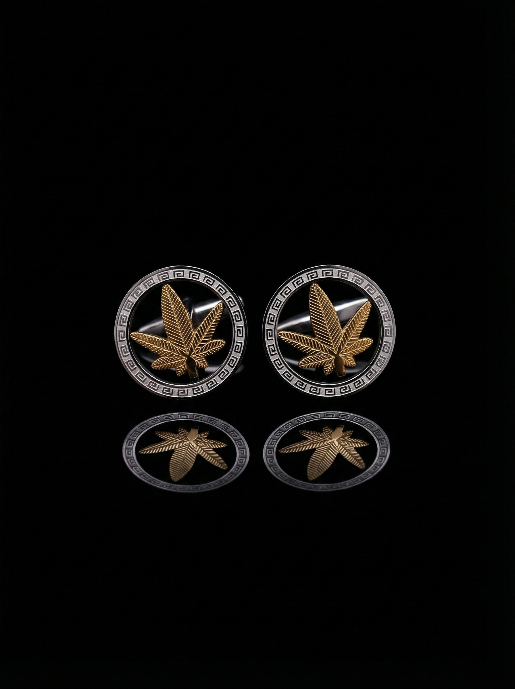 Botanical Leaf Cufflinks Tivaaro