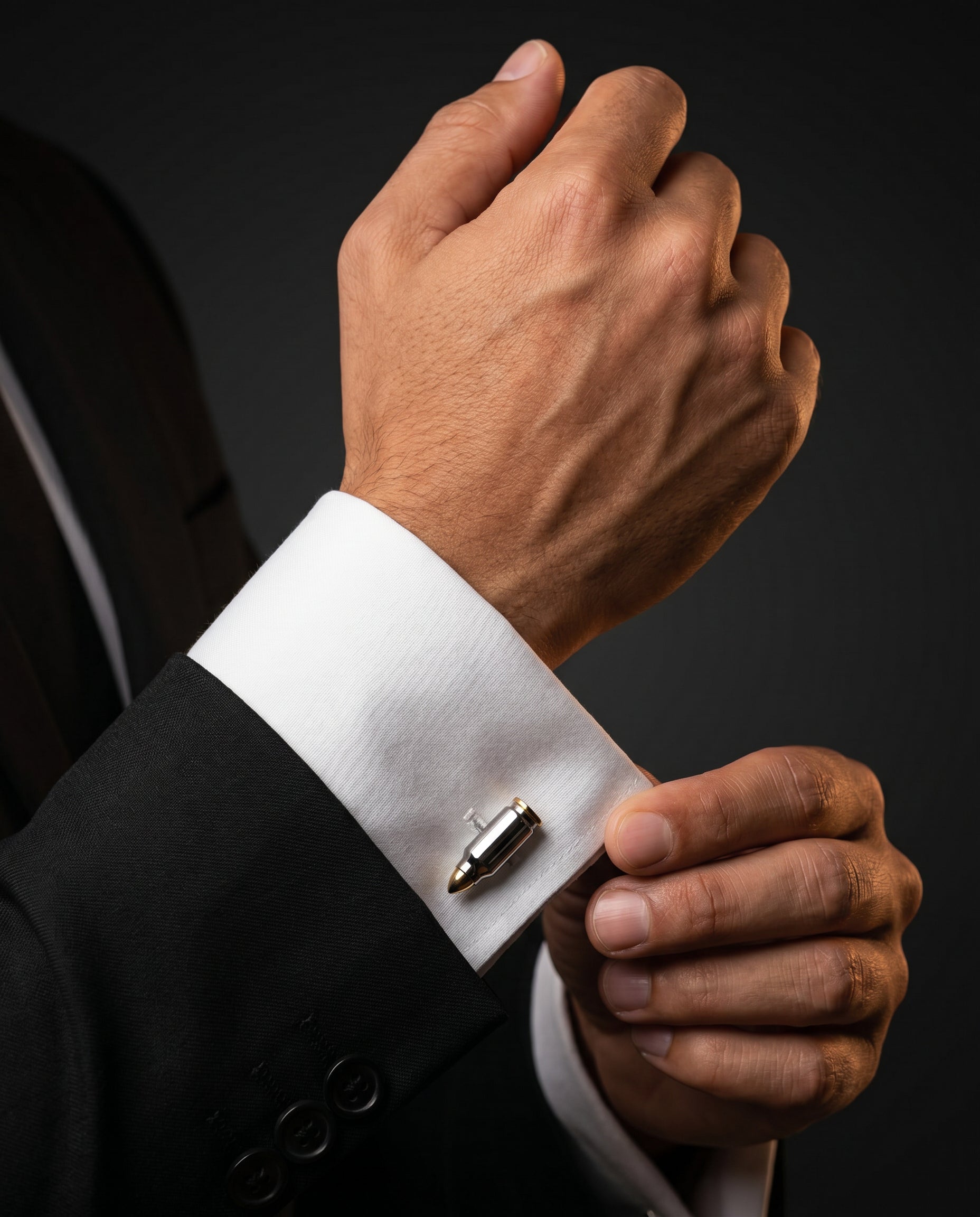 Bullet Cufflinks by Tivaaro