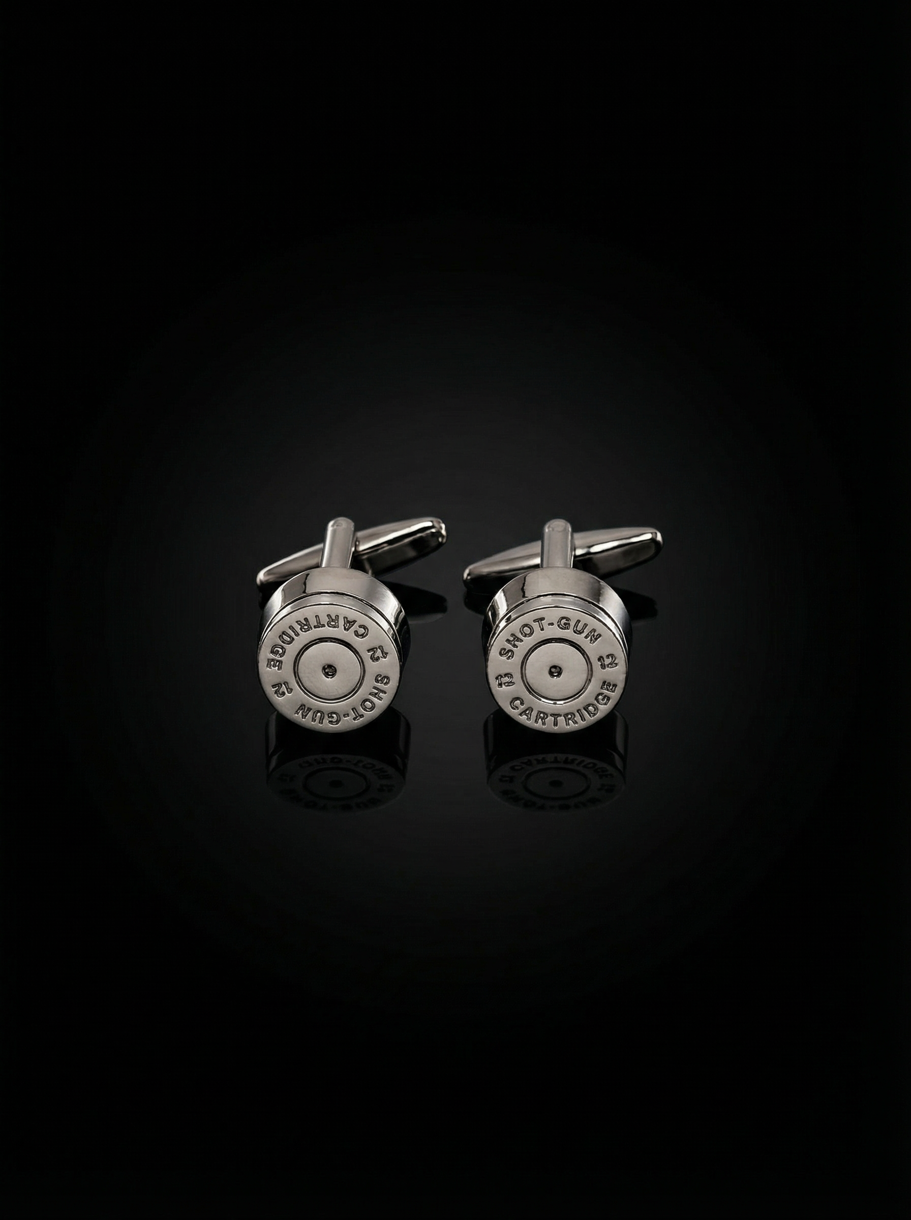 Bullet Primer Silver Cufflinks Tivaaro